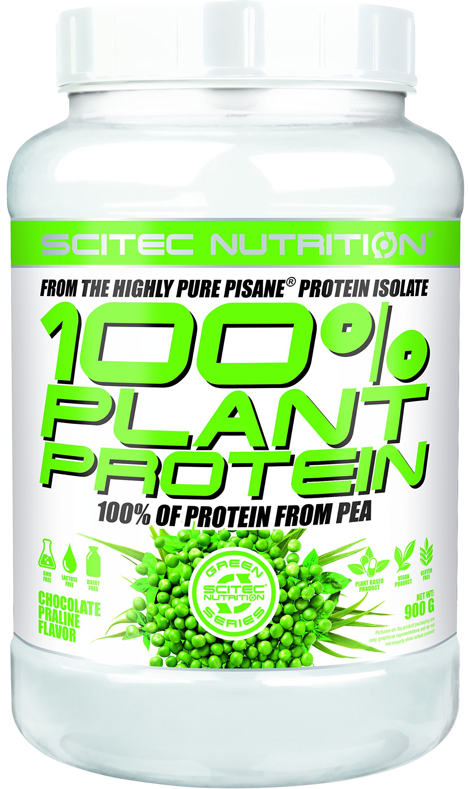 100% Plant-Based Protein Powder - 1.98lb Chocolate Praline Flavor | Vegan, Vegetarian, Dairy-Free, Gluten-Free | Perfect for Smoothies, Baking & Post-Workout Recovery
