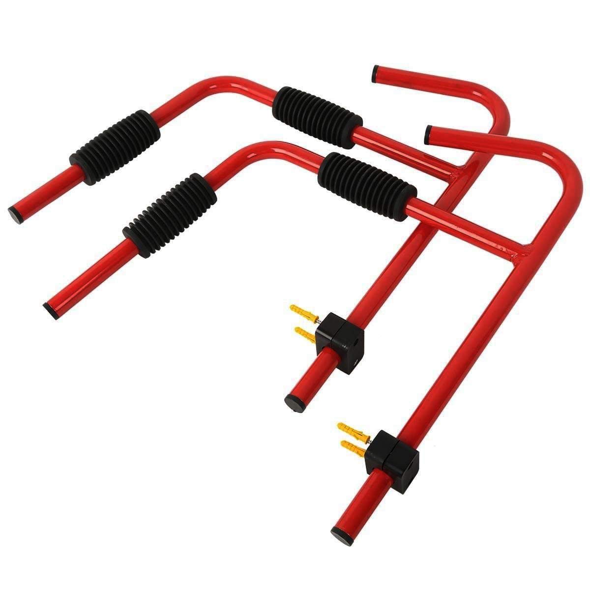 XFMT 5-Pairs Heavy Duty Kayak Wall Mount Storage Rack - 100LBs Capacity for SUP Paddleboard, Canoe, Surfboard, Wakeboard, Snowboard & Bike - Space Saving Folding Hanger Shelf for Garage, Boat House & Outdoor Storage