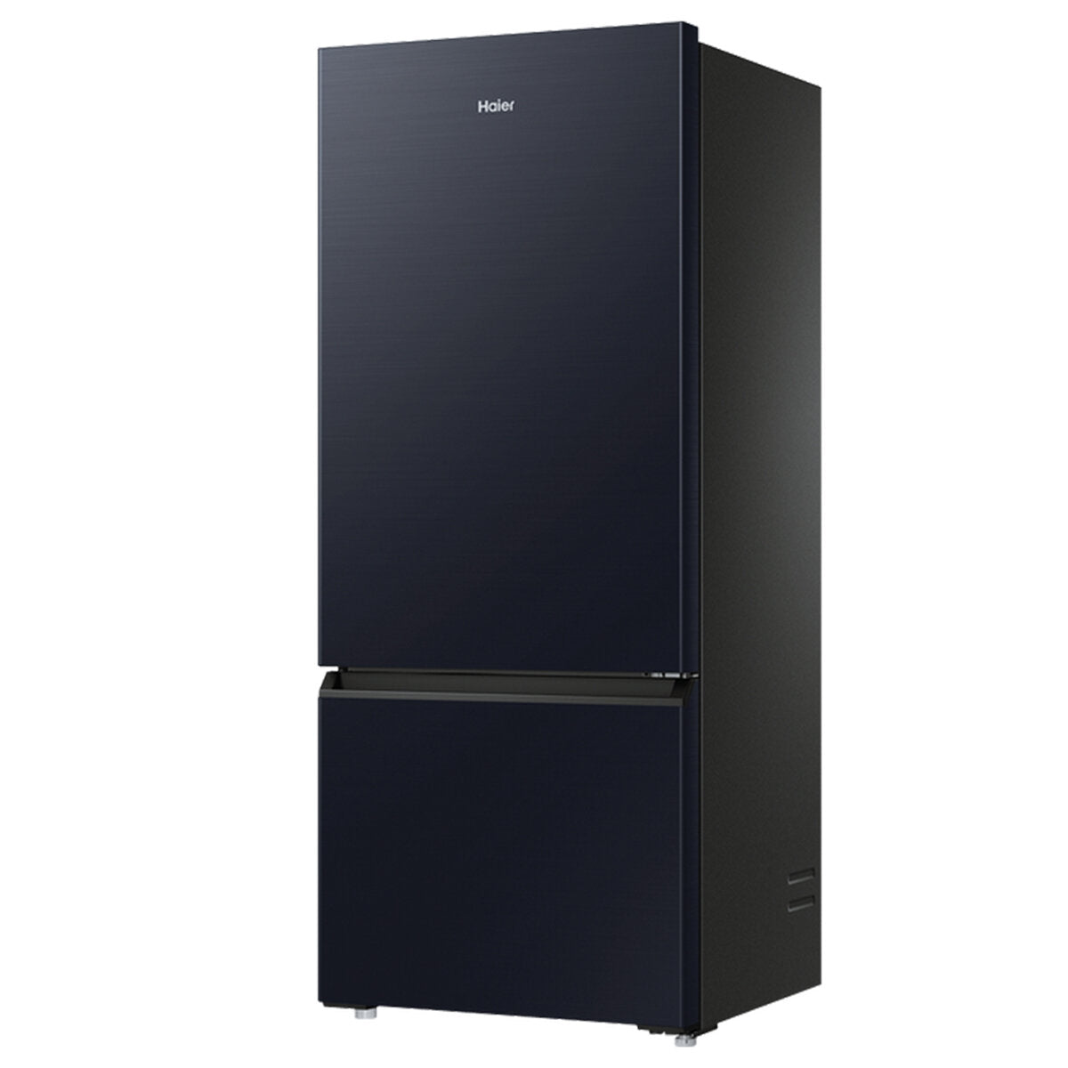 Haier 433L Bottom Mount Refrigerator Black HRF420BEC - Energy Efficient French Door Fridge for Kitchen, Home & Office Use