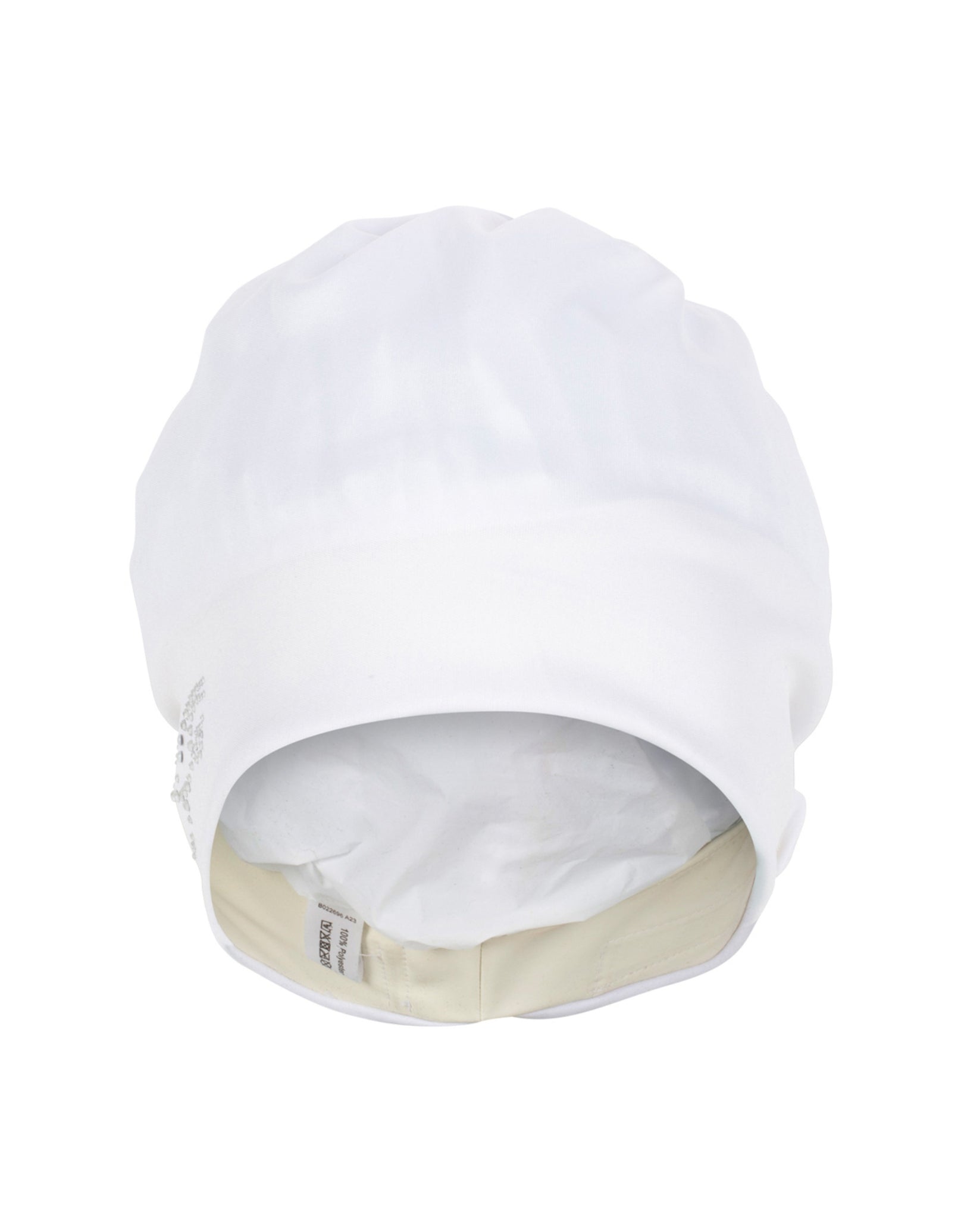 Waterproof Swim Cap with Applique Fabric Design - Comfortable & Stylish for Swimming, Aqua Aerobics & Pool Workouts
