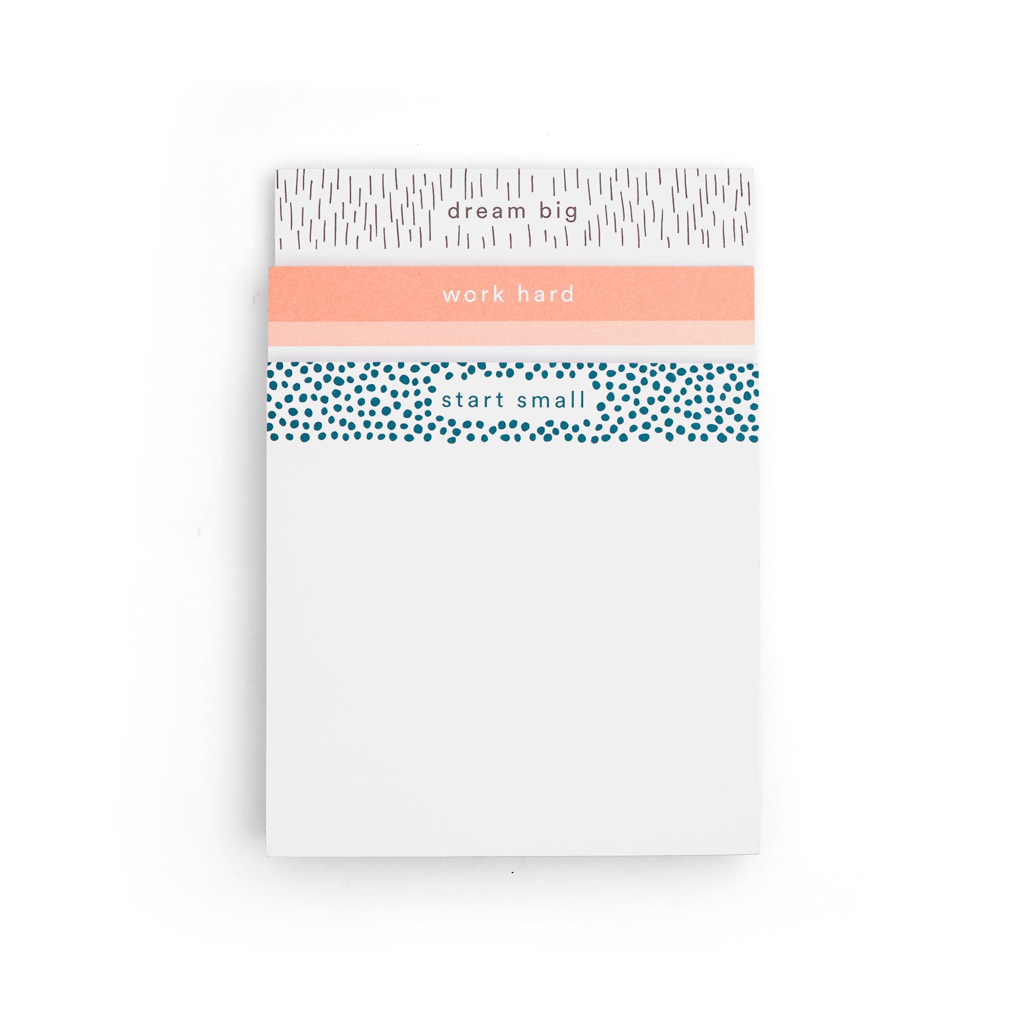 Elements Assorted Dream Big Writing Pads - Set of 3 Notepads for Journaling, Note Taking & Office Use | Inspirational Stationery for Students, Professionals & Creative Writing