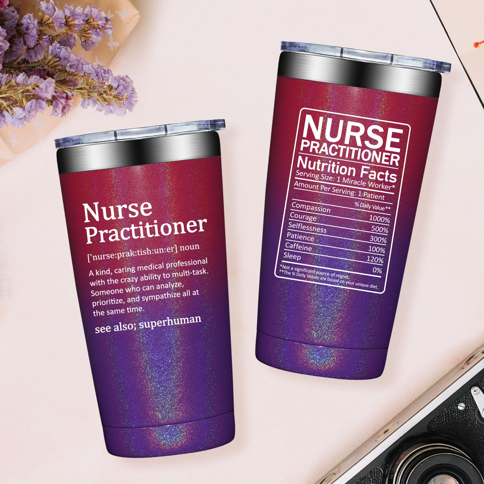 Premium 20oz Nurse Tumbler - Thoughtful Nurse Appreciation Gifts for Women, Nursing Graduation & Nurses Week Presents - Perfect for Clinical Shifts, Hospital Duty & Nursing Students - BPA-Free Insulated Travel Mug
