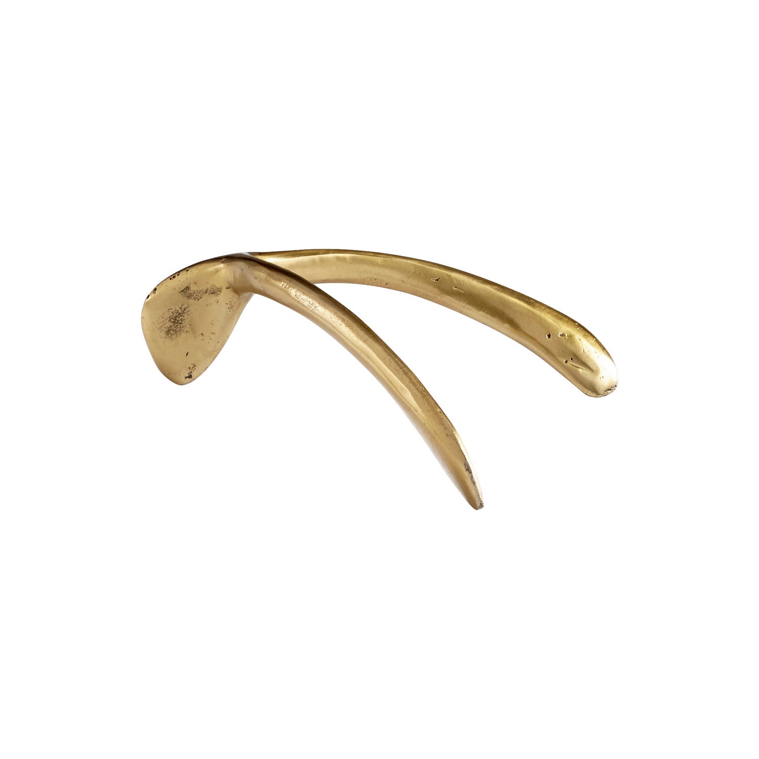 Cyan Design 11238 Aged Brass Wishbone Token - Good Luck Charm for Home Decor, Gifts & Jewelry Making