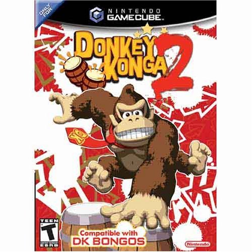 Nintendo GameCube Donkey Konga 2 - Bongo Drum Rhythm Game for Kids & Family Party Fun