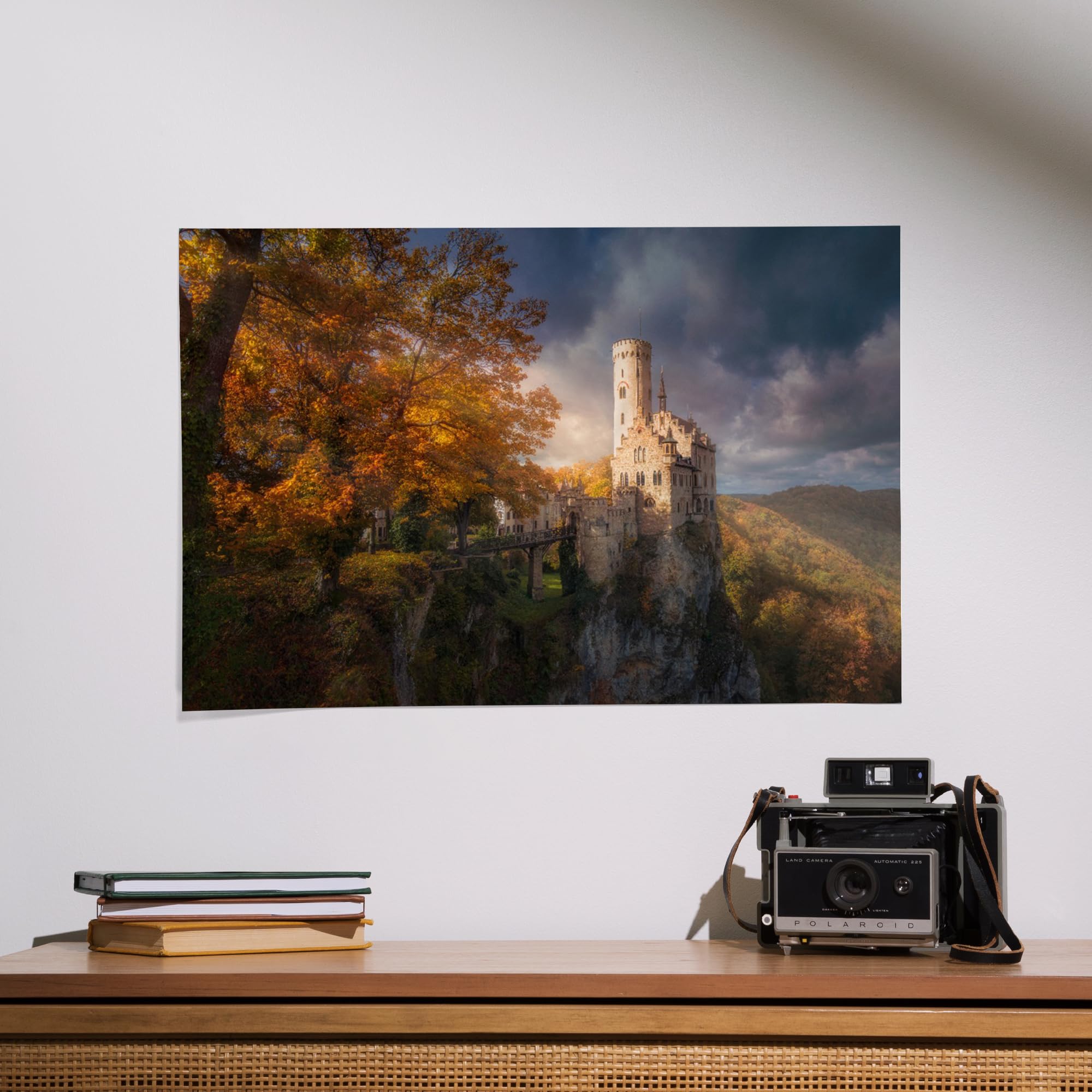 Lantern Press 16x24 Inch Giclee Art Print - Lichtenstein Castle Germany Landscape Wall Decor - Premium Canvas Artwork for Living Room, Bedroom & Office Decoration