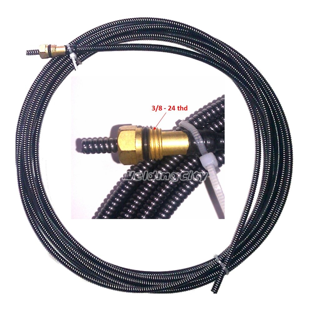 WeldingCity 15ft Steel Conduit Liner for Miller MIGmatic & Hobart H-series - MIG Welding Guns - .030
