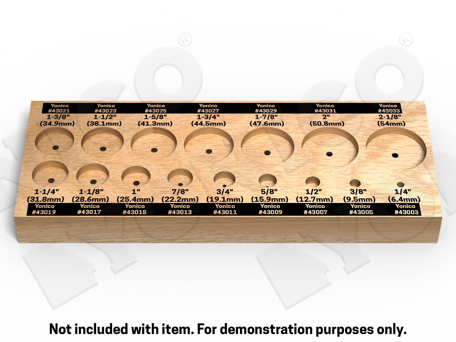 **YONICO 41160S 16-Piece Forstner Drill Bit Set with Case – 3/8-Inch Shank for Hardwood & Softwood – Perfect for Handheld Drills & Drill Press – Ideal for Woodworking, Cabinetry & DIY Projects**