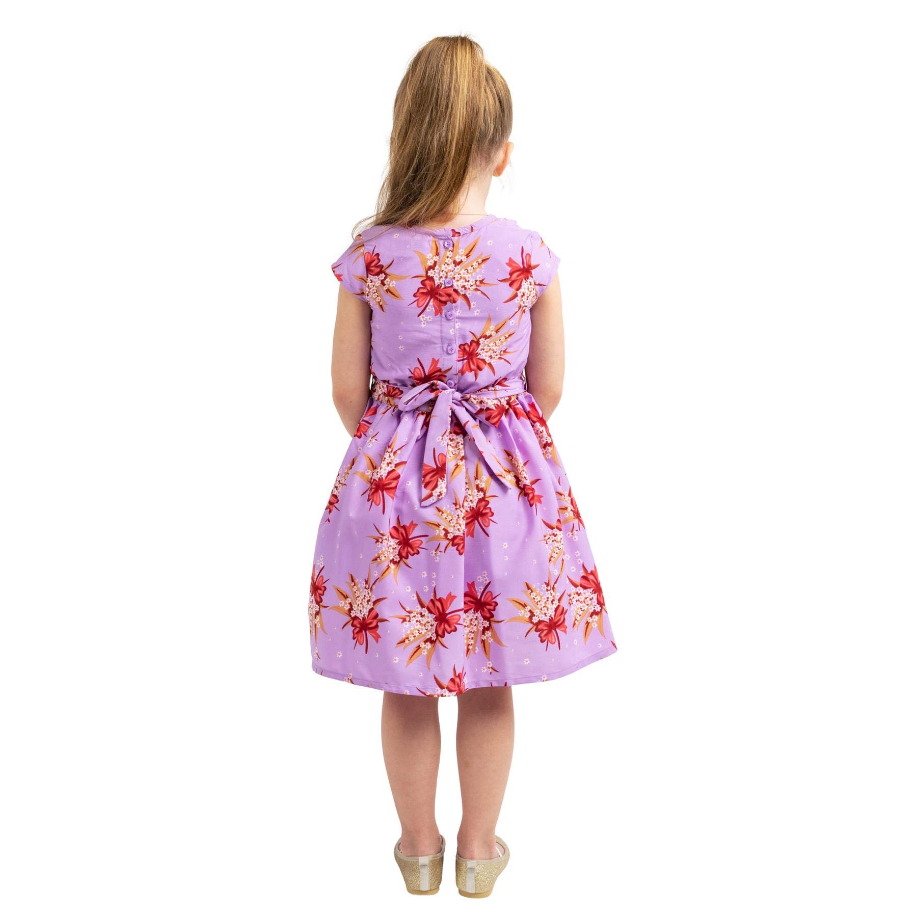 Miss Lavish London Girl Casual Dress - Peter Pan Collar Sleeveless Summer Party Dress for Kids Ages 3-12 | Perfect for Birthday Parties, School Events & Family Outings