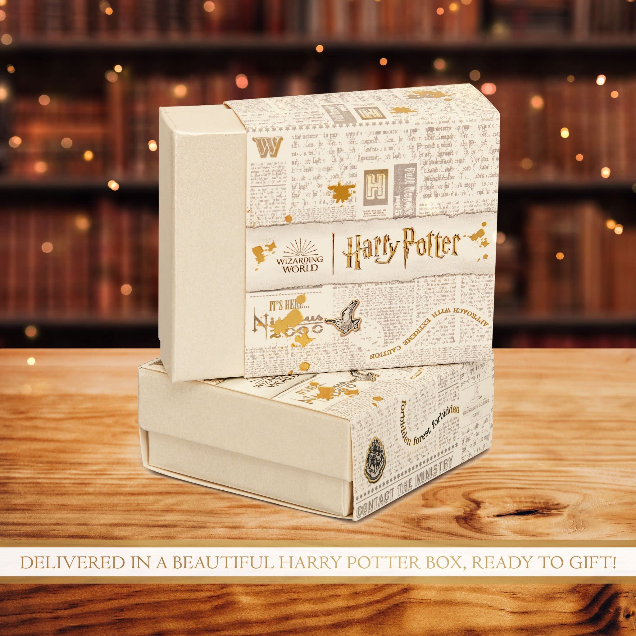 Harry Potter Women's Charm Bracelet - 7-inch Silver Bracelet with Enamel Charms | Perfect for Cosplay, Gifts & Wizarding World Fans
