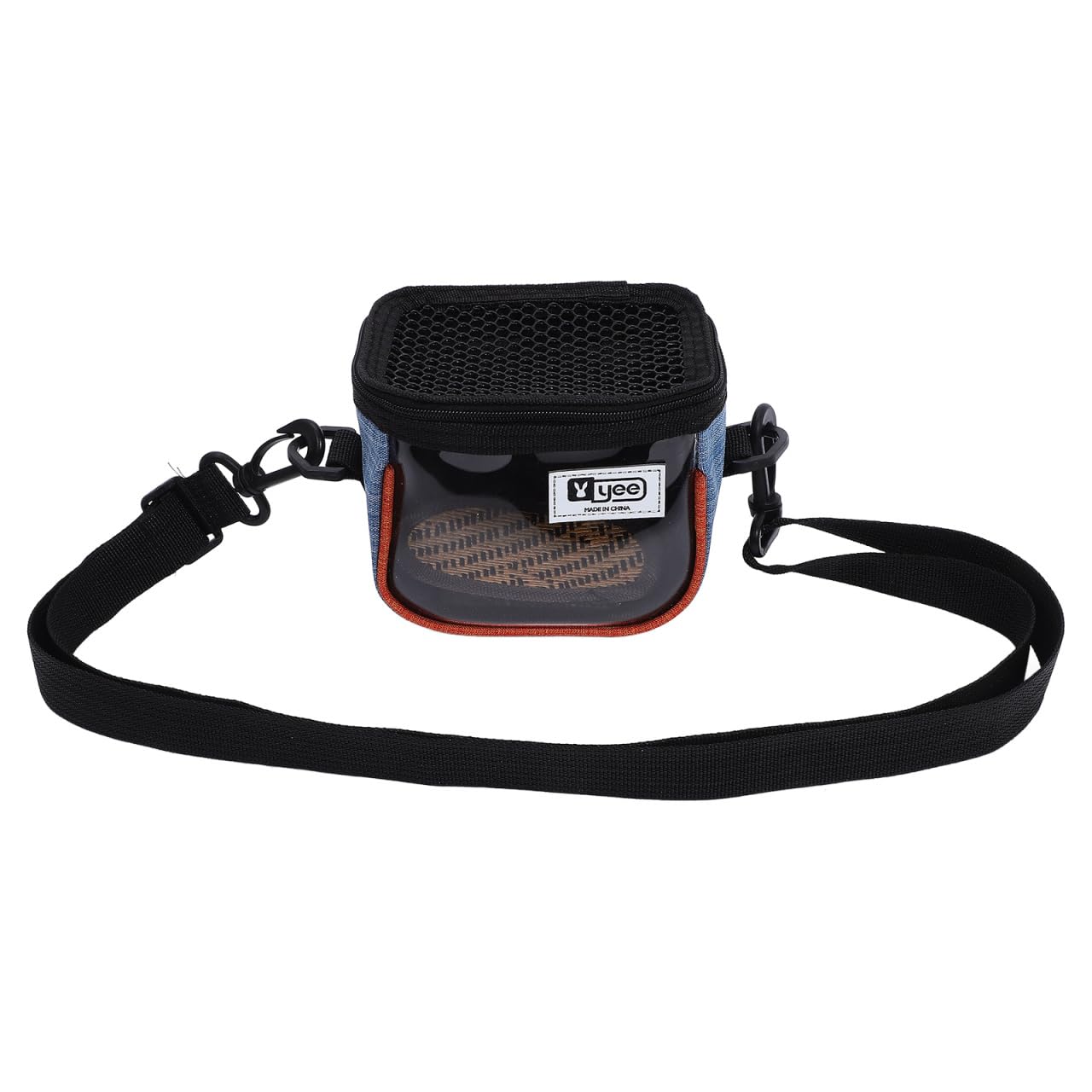 Durable Small Animal Carrier Bag - Messenger Style Pet Travel Organizer for Hamsters, Gliders & Small Pets | Black Lining Handbag Storage | Perfect for Outdoor Adventures & Airplane Travel