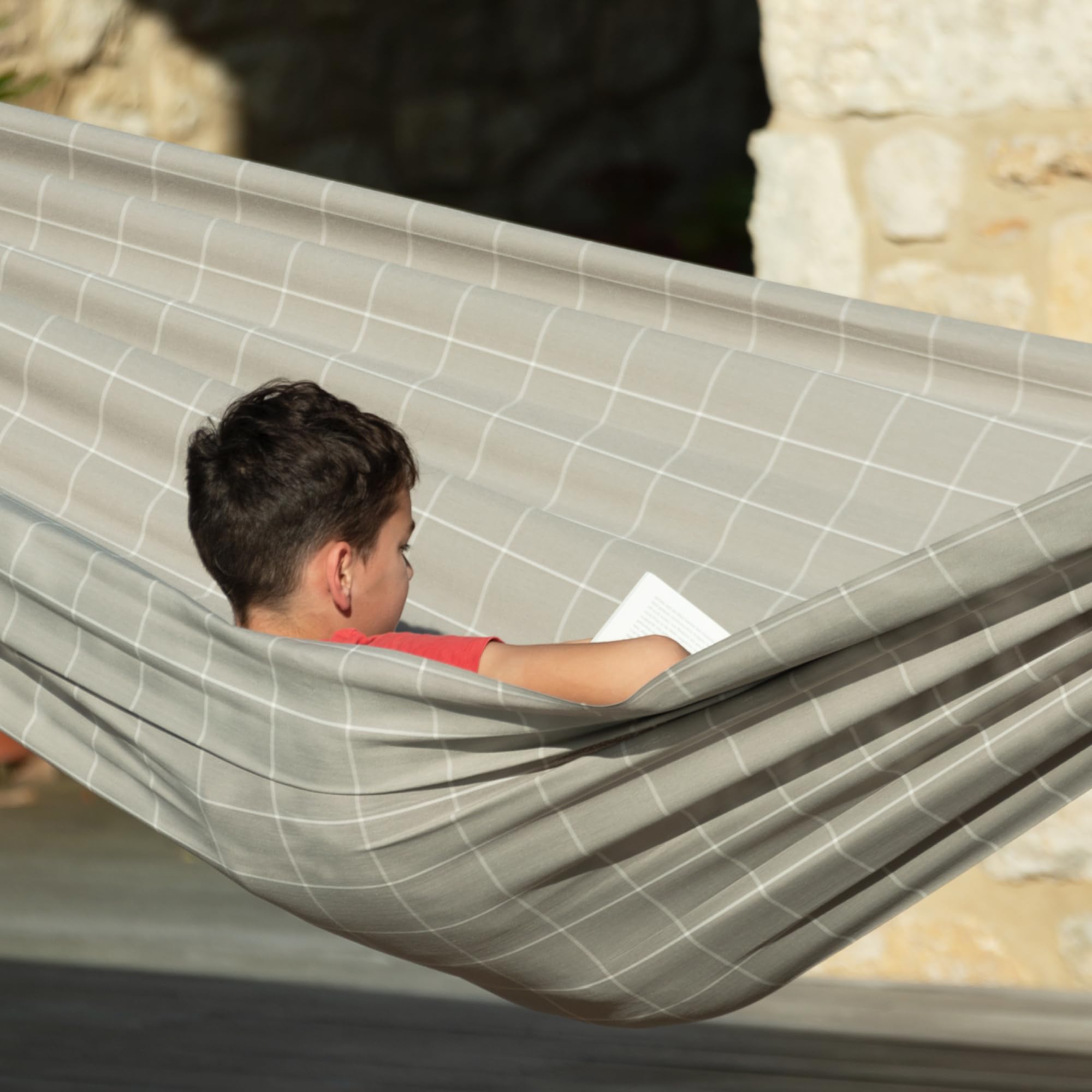 La Siesta® Large Double Brisa Classic Hammock with Tree Mount Suspension Kit - Weather-Resistant Almond Outdoor/Indoor Hammock Swing for Backyard, Patio, Camping & Relaxation