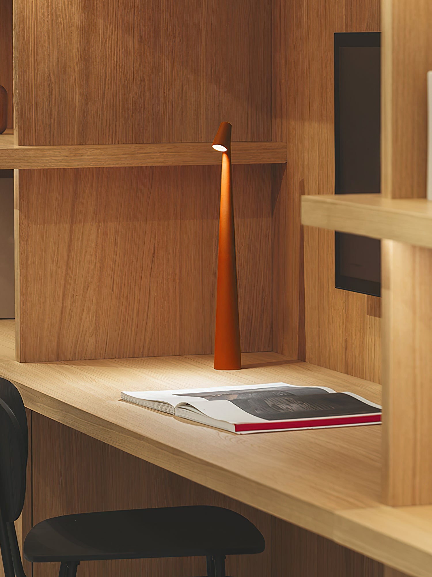 Portable African Table Lamp - Handmade Wooden Night Light for Bedroom, Living Room, or Office Decor - Perfect for Reading, Relaxing, and Creating Ambiance