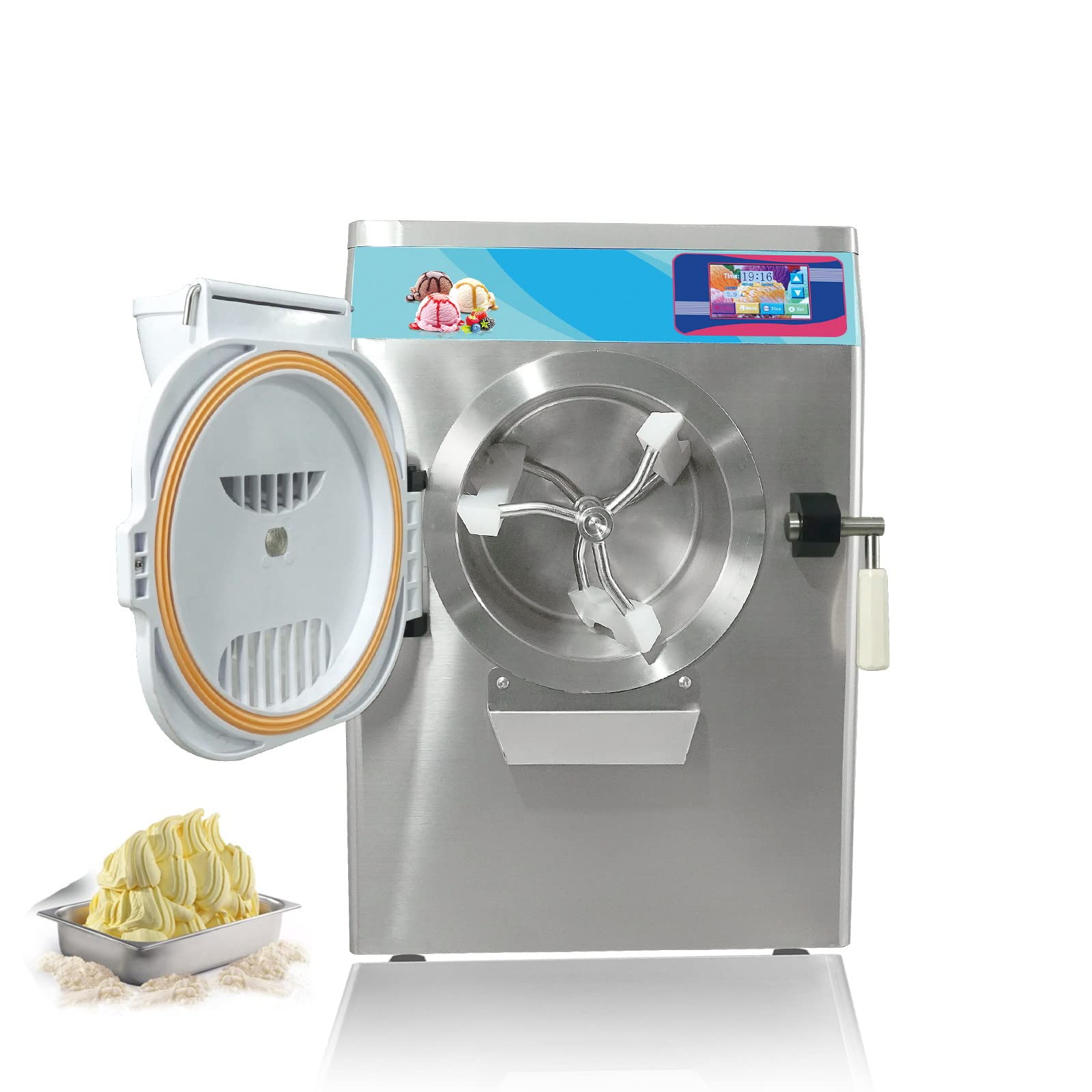 Commercial 14L Hard Ice Cream Maker with 4.3