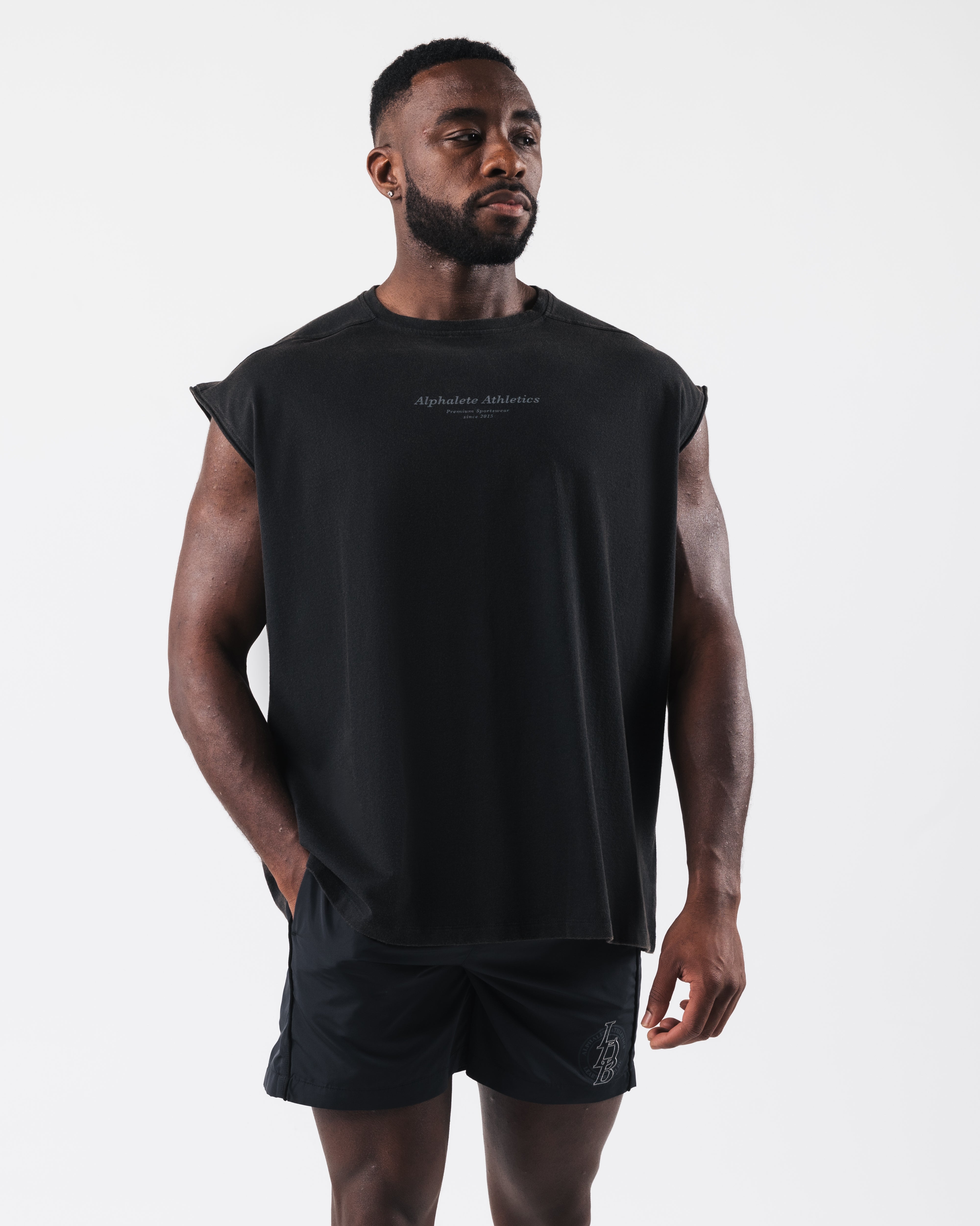Vintage Muscle Tank Top - Onyx Black | Retro Workout & Gym Wear for Men & Women | Perfect for Fitness, Running & Casual Street Style