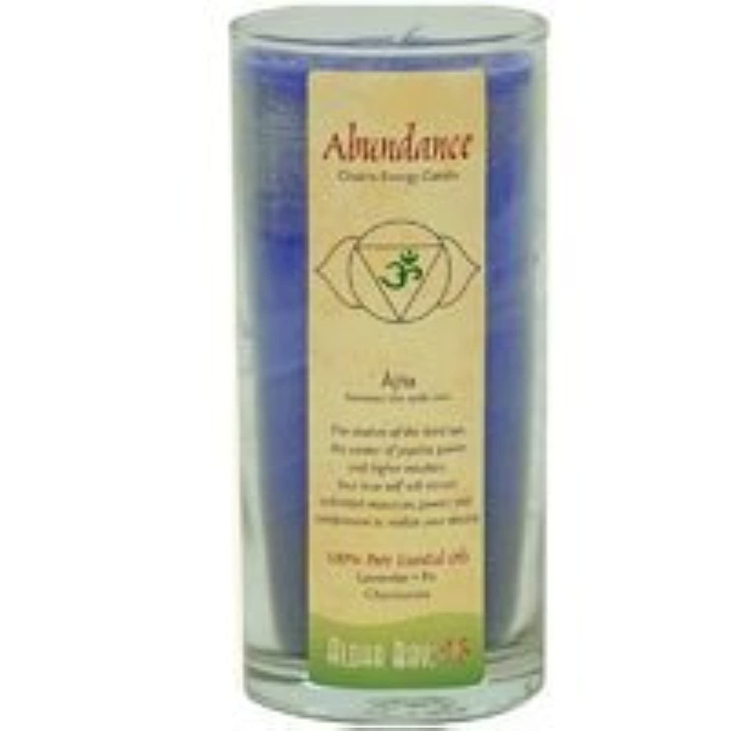 ALOHA BAY Chakra Candle for Abundance - 11 oz Scented Soy Wax Jar Candle for Meditation, Yoga & Spiritual Healing