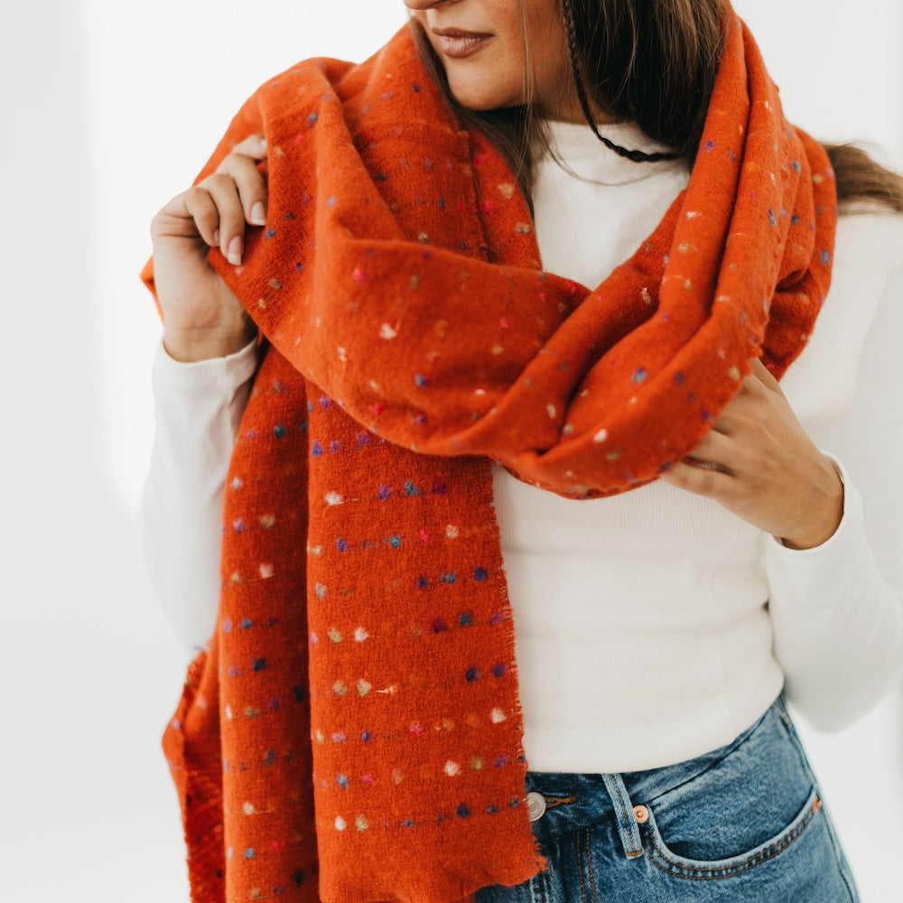 Maeve Stylish Multi-Color Fashion Scarf for Women - Soft Winter Accessory for Outfits, Gifts & Cold Weather Protection