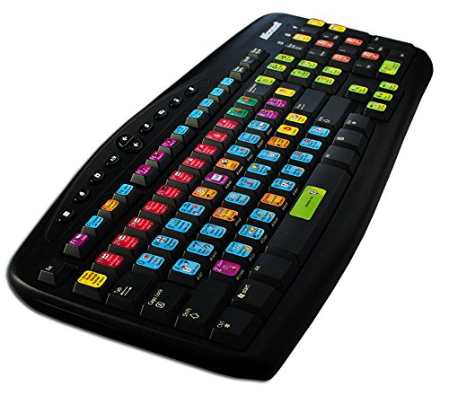 Autodesk 3DS MAX Keyboard Shortcut Labels - Compatible with Desktop, Laptop & Notebook - Perfect for 3D Modeling, Animation & Design Workstations