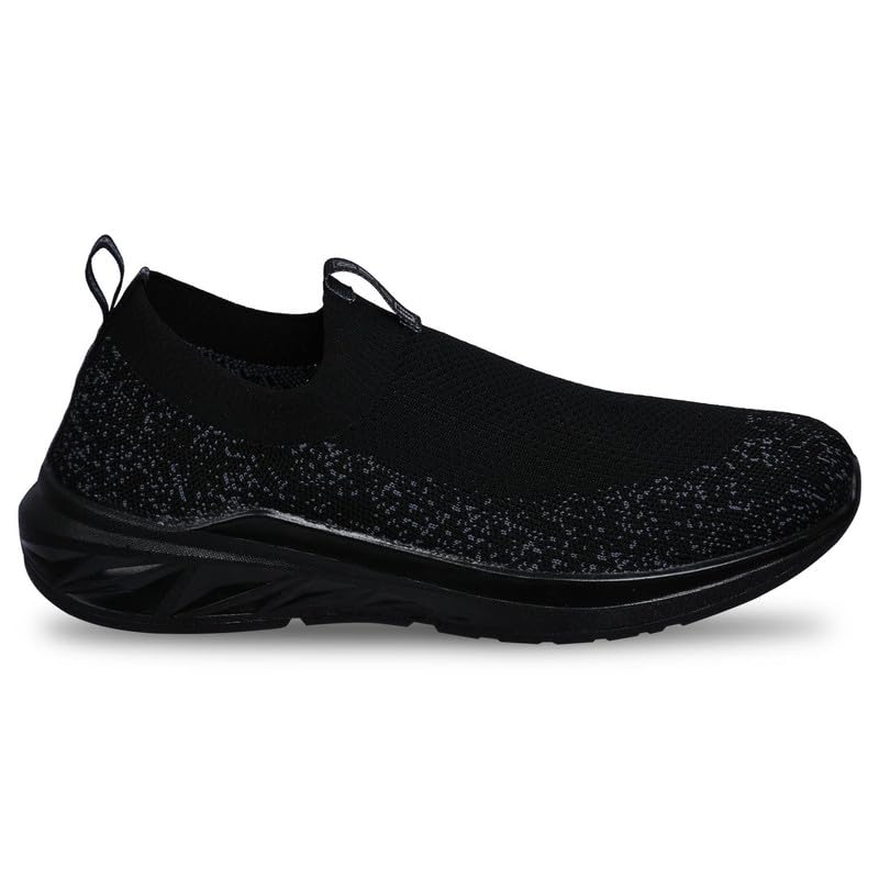 PARAGON PUK3504GS Men's Breathable Knit Walking Shoes - Lightweight Comfortable Cushioned Sneakers with Elastic Ankle Support | Stylish Athletic Shoes for Walking, Running, Gym Workouts & Everyday Wear