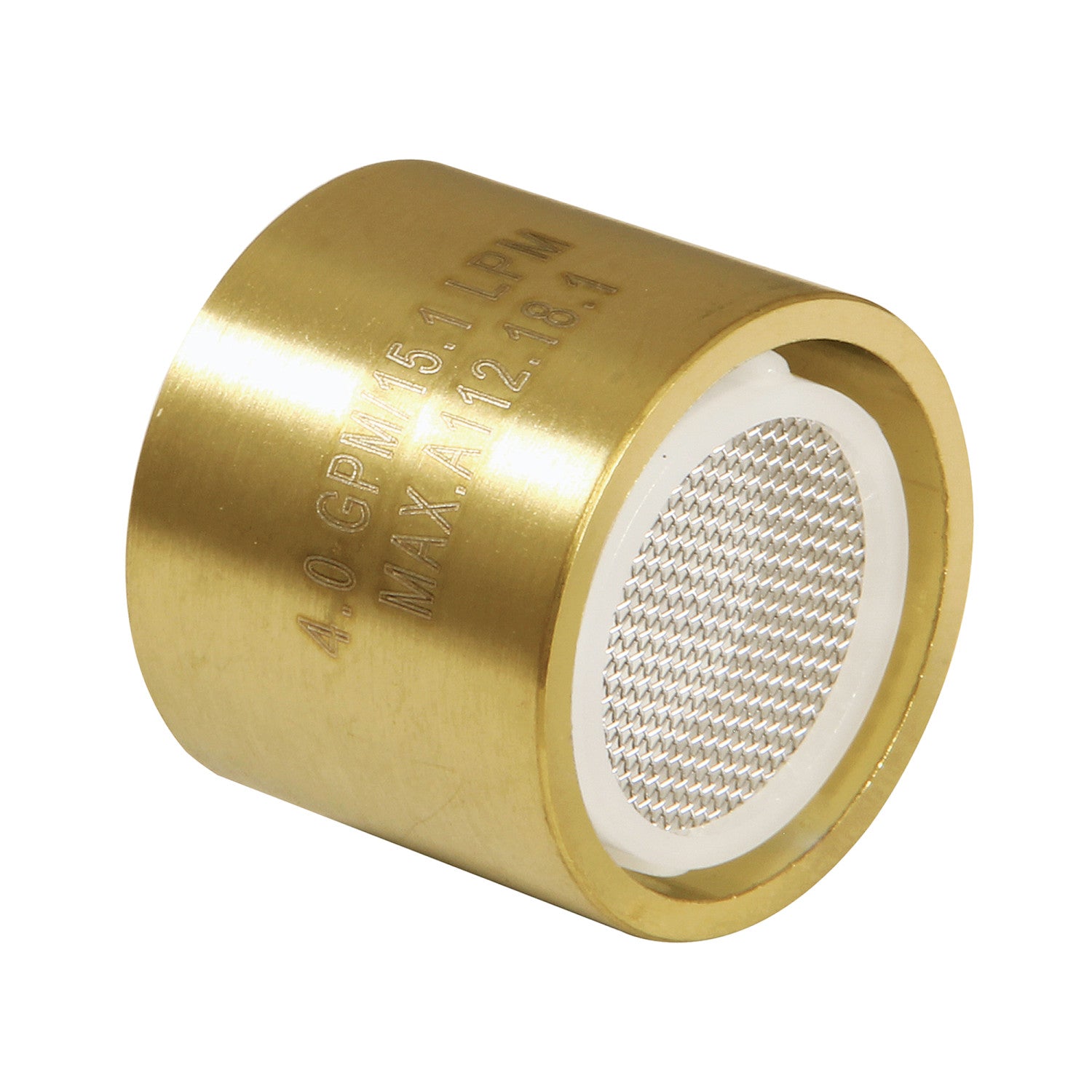 Cal Green KSSA4107 4.0 GPM Female Water Saving Aerator in Brushed Brass - Perfect for Kitchen & Bathroom Faucets, Sinks, and Conservation