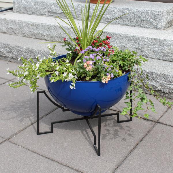 Jane Planters with Steel Patina Bowls - Modern Indoor/Outdoor Flower Pots for Home, Office & Garden Decor | Perfect for Succulents, Herbs & Small Plants