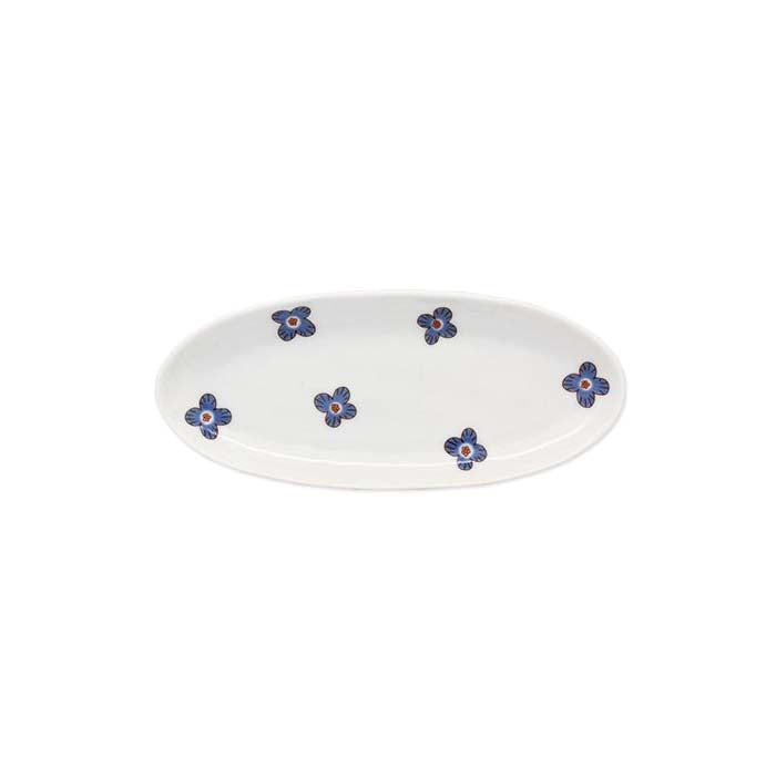 Harekutani Porcelain Flower Oval Plate - Elegant Japanese Style Serving Dish for Desserts, Appetizers & Home Decor | Perfect for Tea Parties, Weddings & Special Occasions