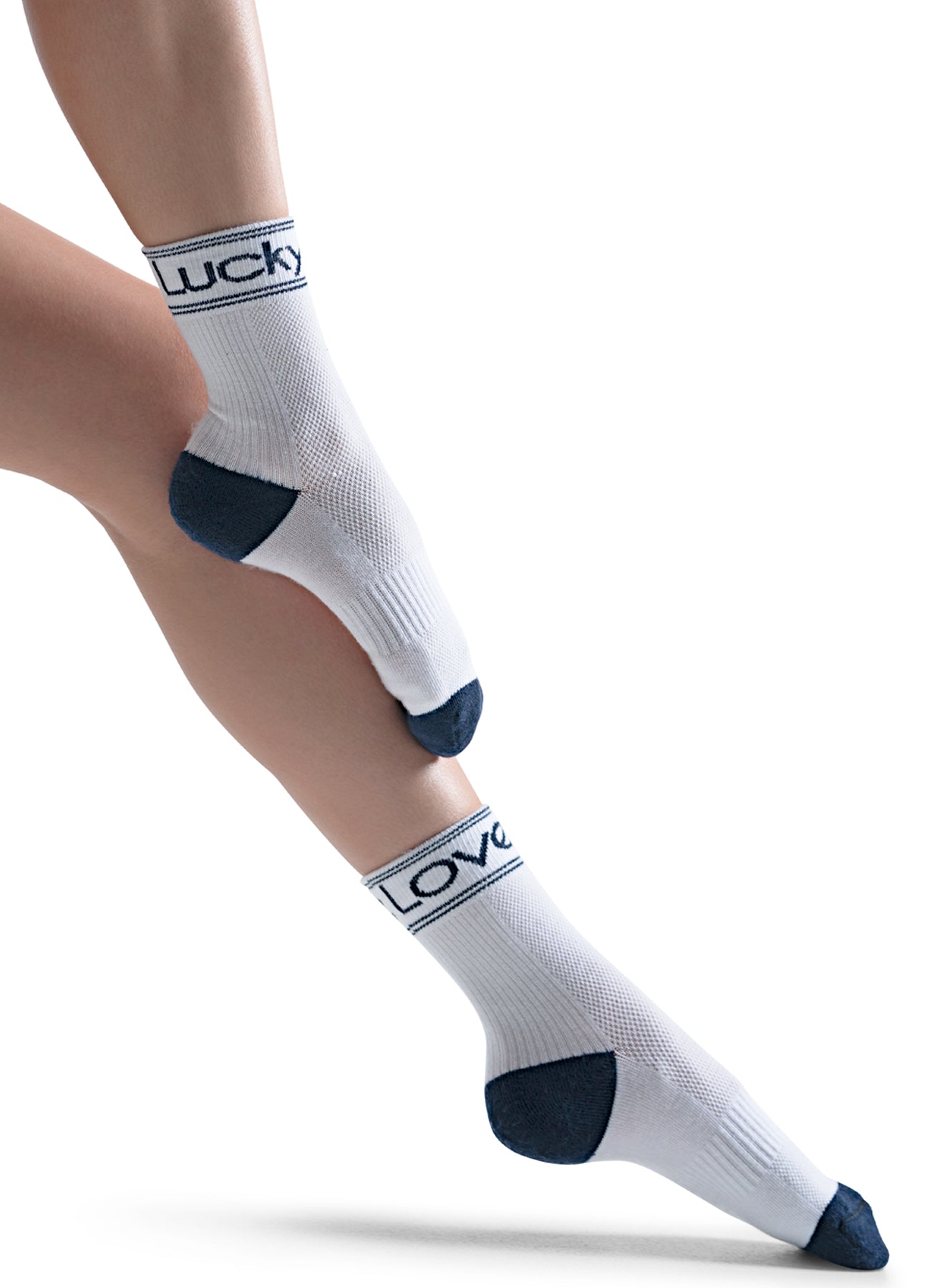 Lucky In Love Crew Socks - Cute Valentine's Day Socks for Women - Perfect Gift for Her, Couples Matching Socks, Comfortable Cotton Blend Socks for Everyday Wear, Date Night & Special Occasions