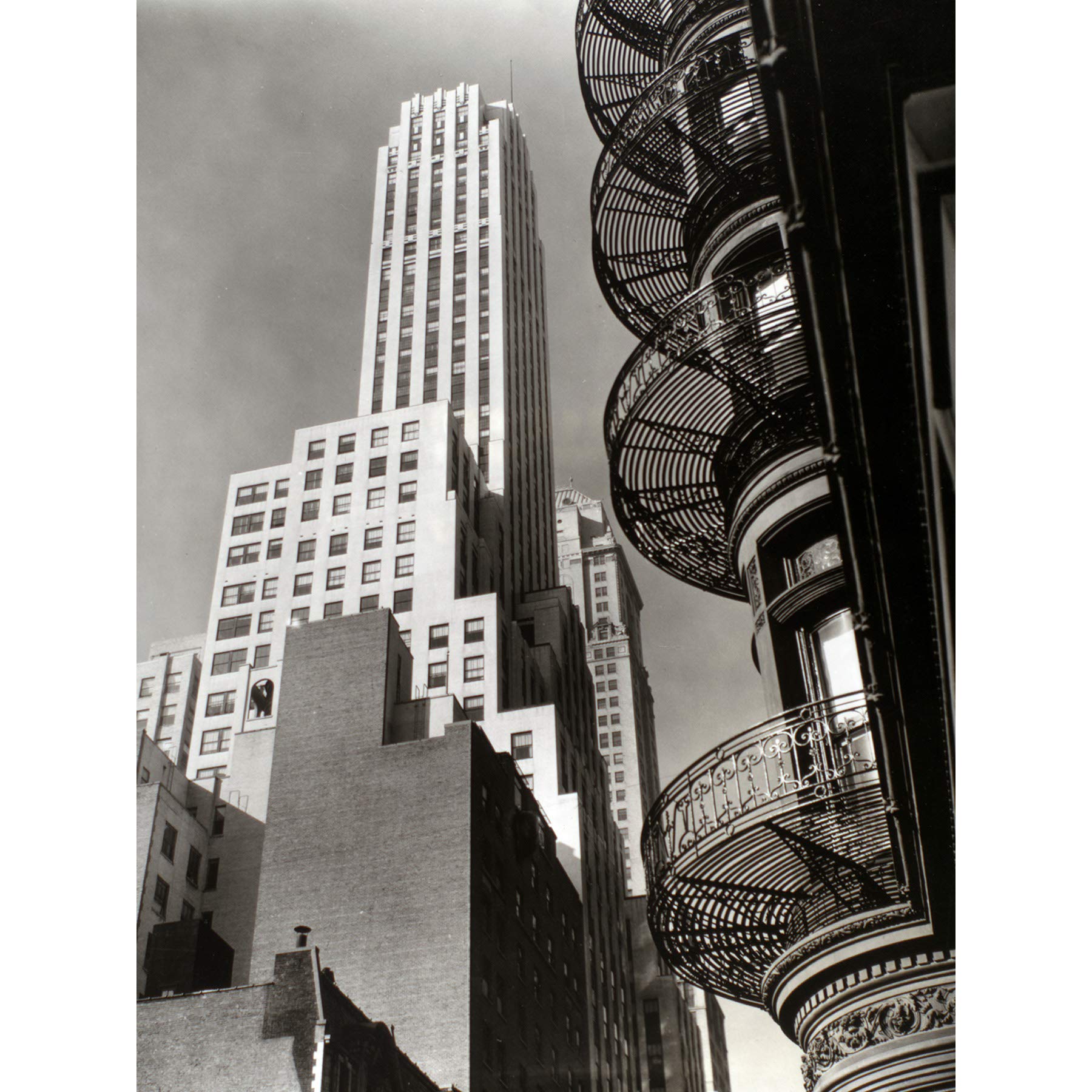 Vintage Murray Hill Hotel Park Ave New York Photo - Berenice Abbott Large Print Poster - Black & White Wall Art Decor for Living Room, Office & Bedroom
