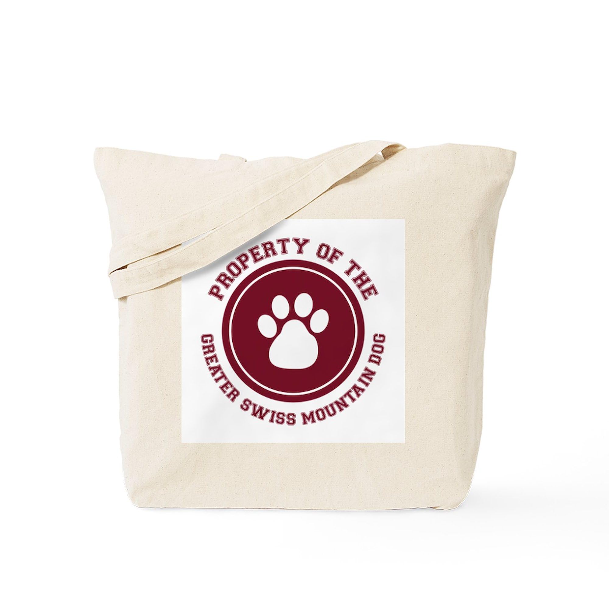 Greater Swiss Mountain Dog Tote Bag - Natural Canvas Reusable Shopping Bag for Groceries, Beach & Daily Use | Eco-Friendly Pet Lover Gift
