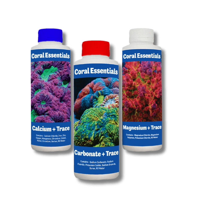 Premium Coral Essentials Calcium, Alkalinity & Magnesium Supplement 500ml (17 fl.oz) - Essential Reef Tank Additive for Healthy Coral Growth in Saltwater Aquariums