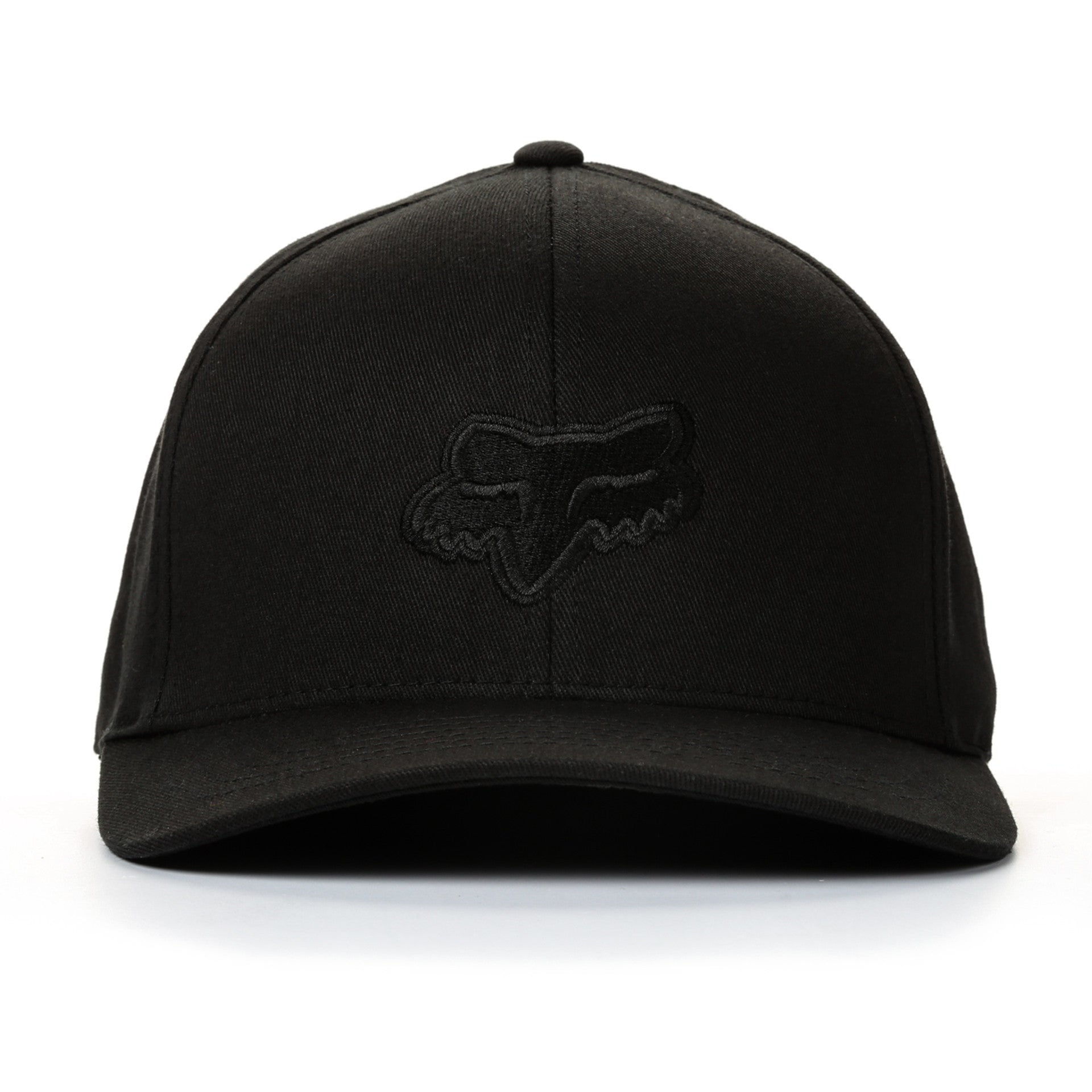 Fox Legacy Flex Fit Hat - Black/Black - Adjustable Baseball Cap for Men & Women - Perfect for Outdoor Sports, Casual Wear & Sun Protection