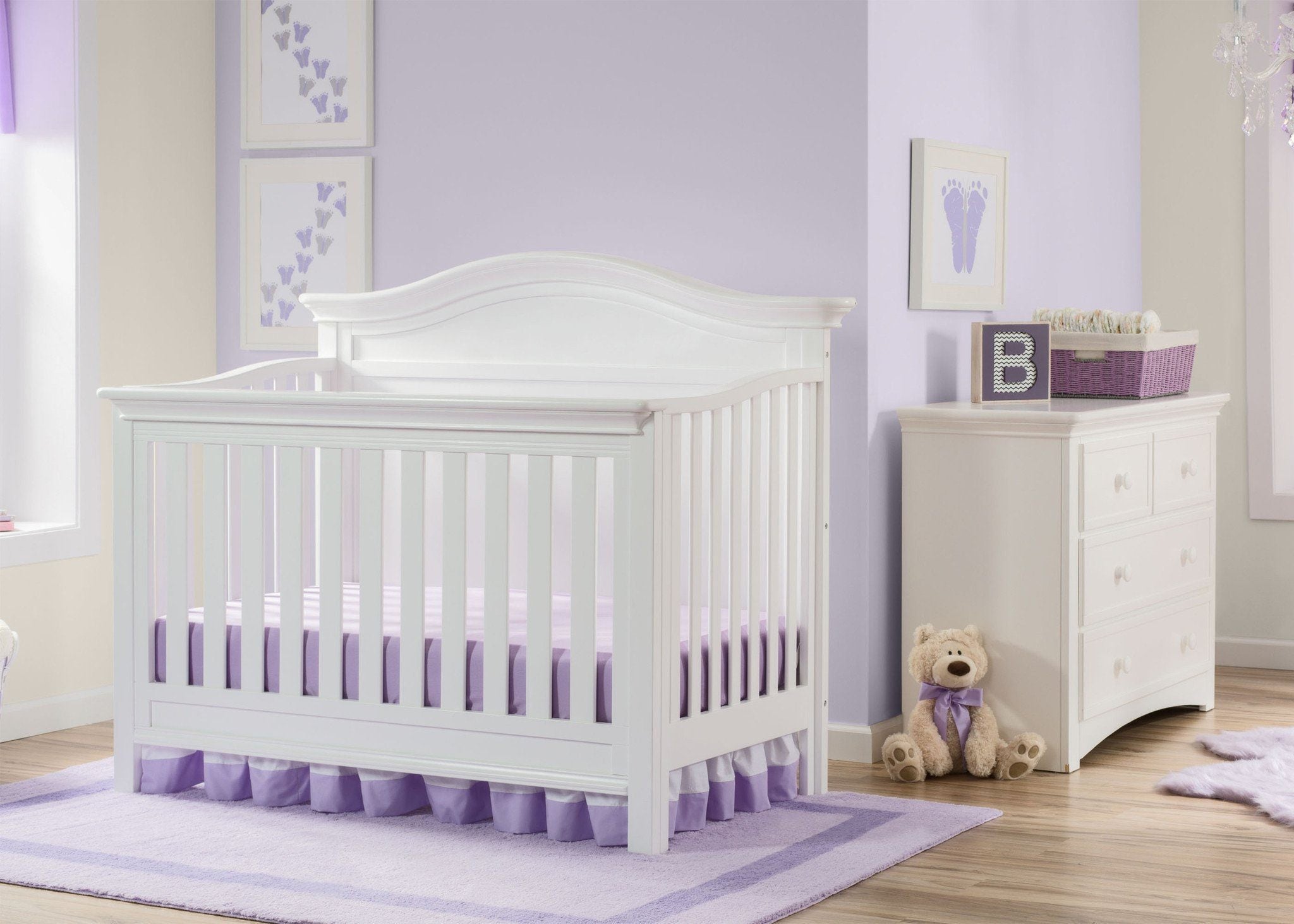 Bethpage 4-in-1 Convertible Baby Crib - Toddler Bed, Daybed & Full-Size Bed - Safe & Stylish Nursery Furniture for Boys & Girls - Perfect for Newborns to Teens Bedroom