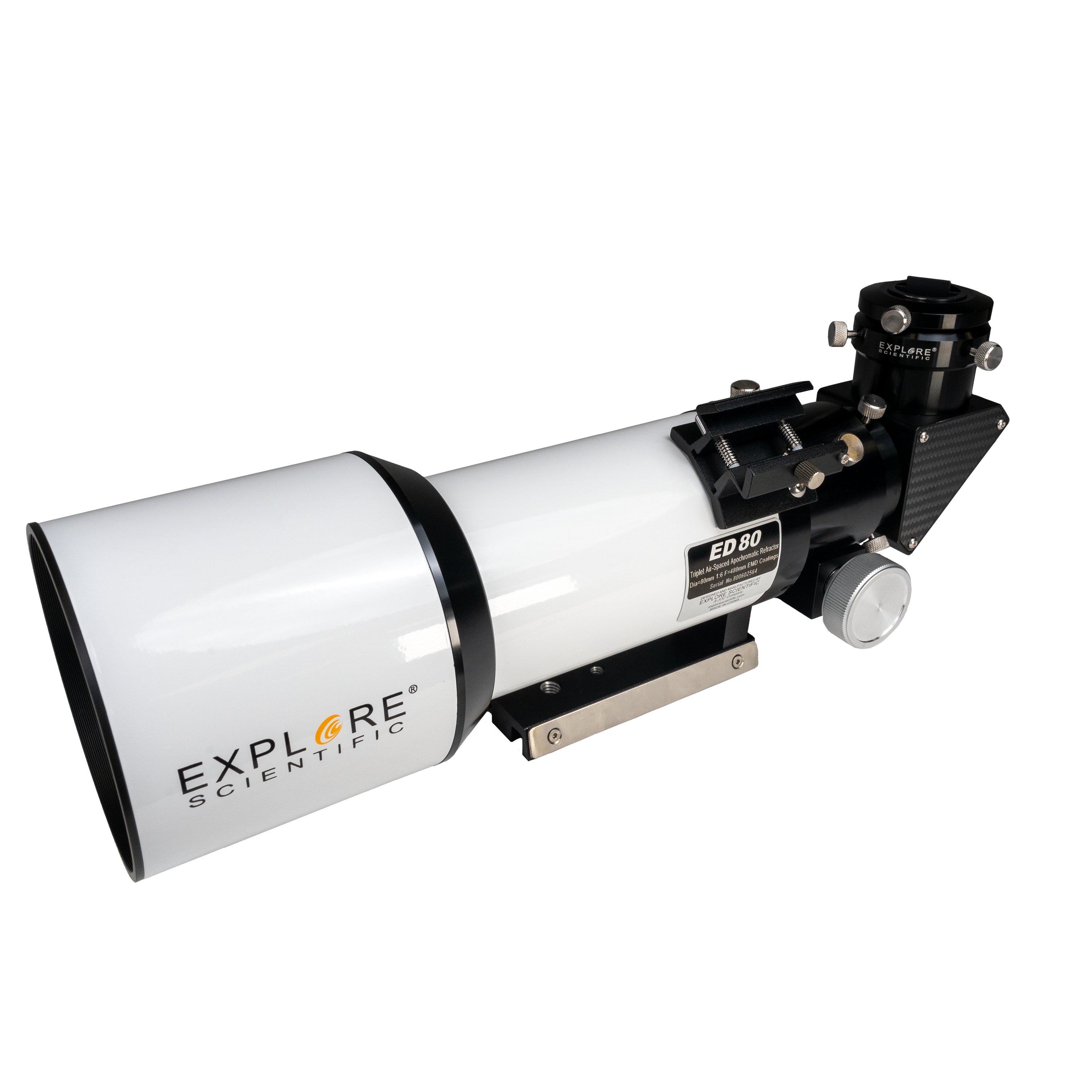 Explore Scientific ED80 Essential Series Air Spaced Triplet Refractor Telescope - High-Quality Apochromatic Optics for Astrophotography & Stargazing | Perfect for Beginners & Astronomy Enthusiasts