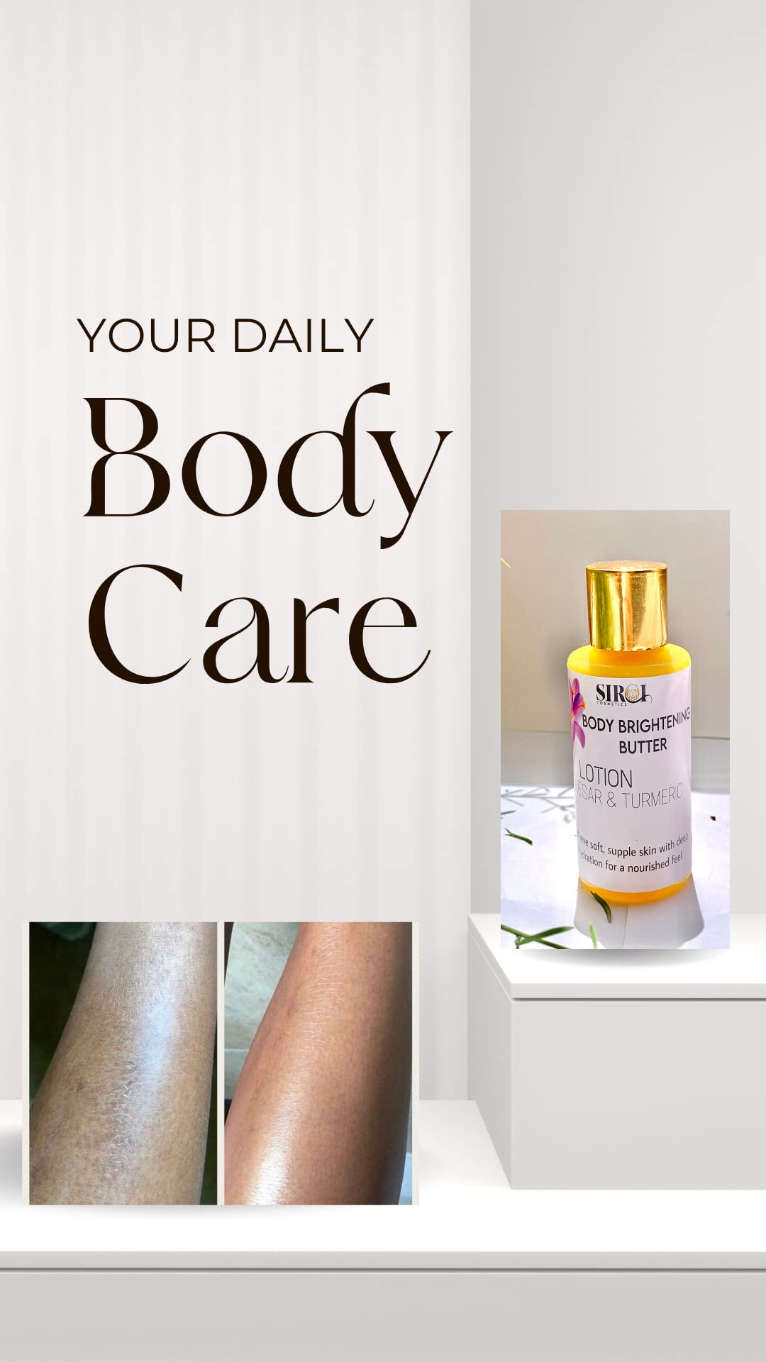 Kesar Body Brightening Butter - 100% Natural Skin Lightening Cream for Glowing & Even Tone | Perfect for Daily Moisturizing & Night Care Routine