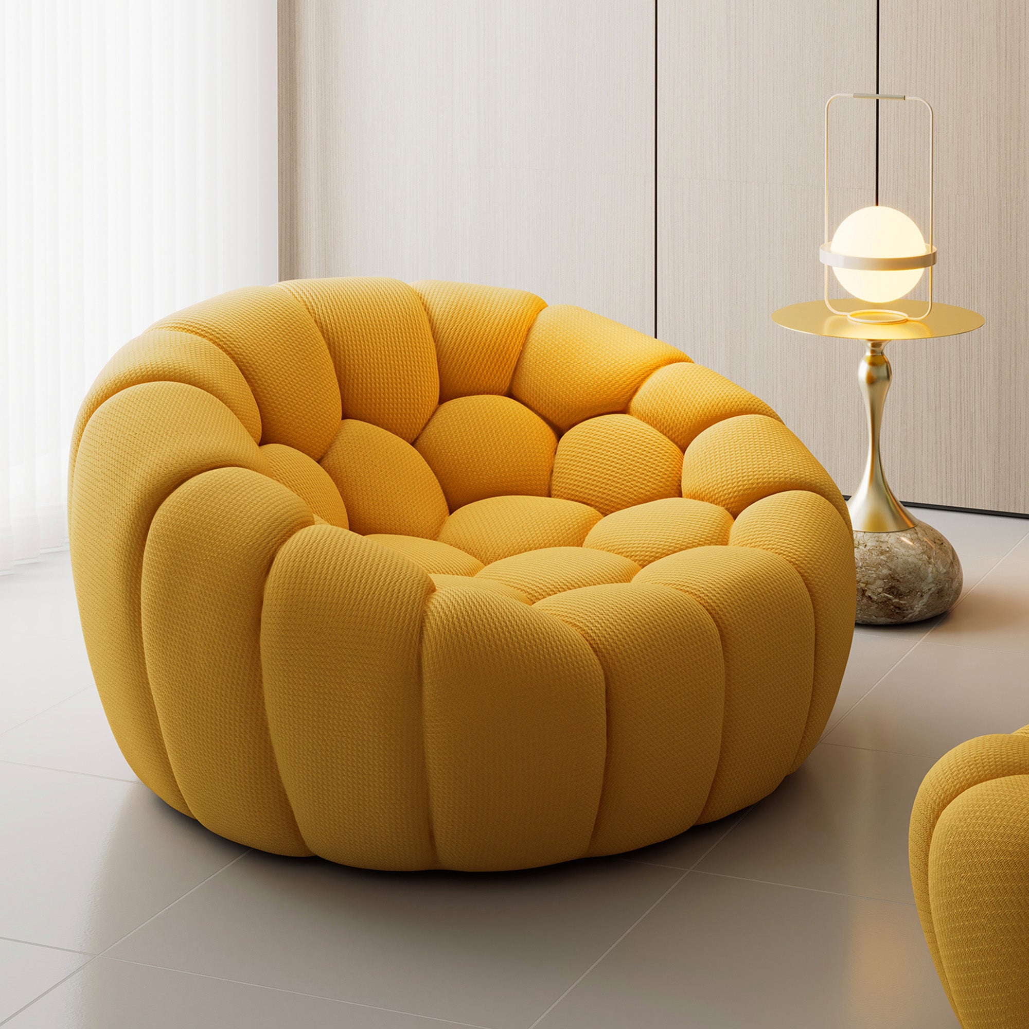 Luca Modern Accent Chair - Mid Century Inspired Lounge Chair for Living Room, Bedroom & Office - Stylish Comfortable Reading Chair with Wooden Legs