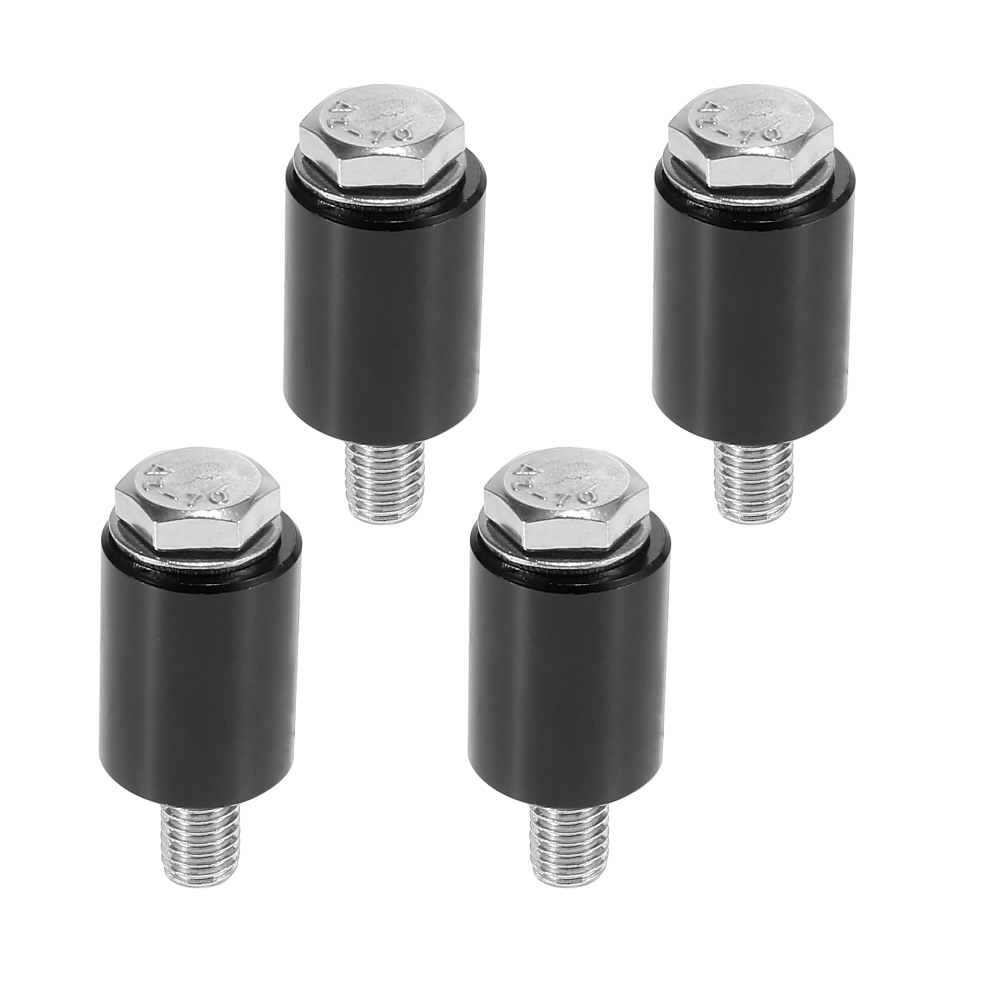 X AUTOHAUX 8mm Black Aluminum Alloy Car Hood Vent Spacer Riser Kit - Improve Engine Cooling & Performance - Perfect for Racing, Off-Road & Performance Vehicles