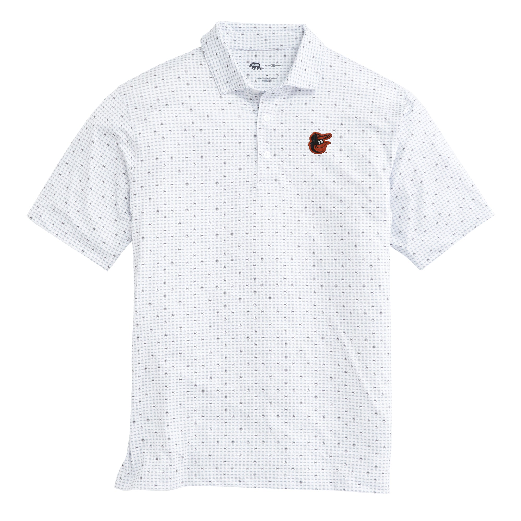 Baltimore Orioles Logo Printed Performance Polo Shirt for Men - Moisture-Wicking, Breathable & Comfortable - Perfect for Baseball Games, Fan Events & Casual Wear