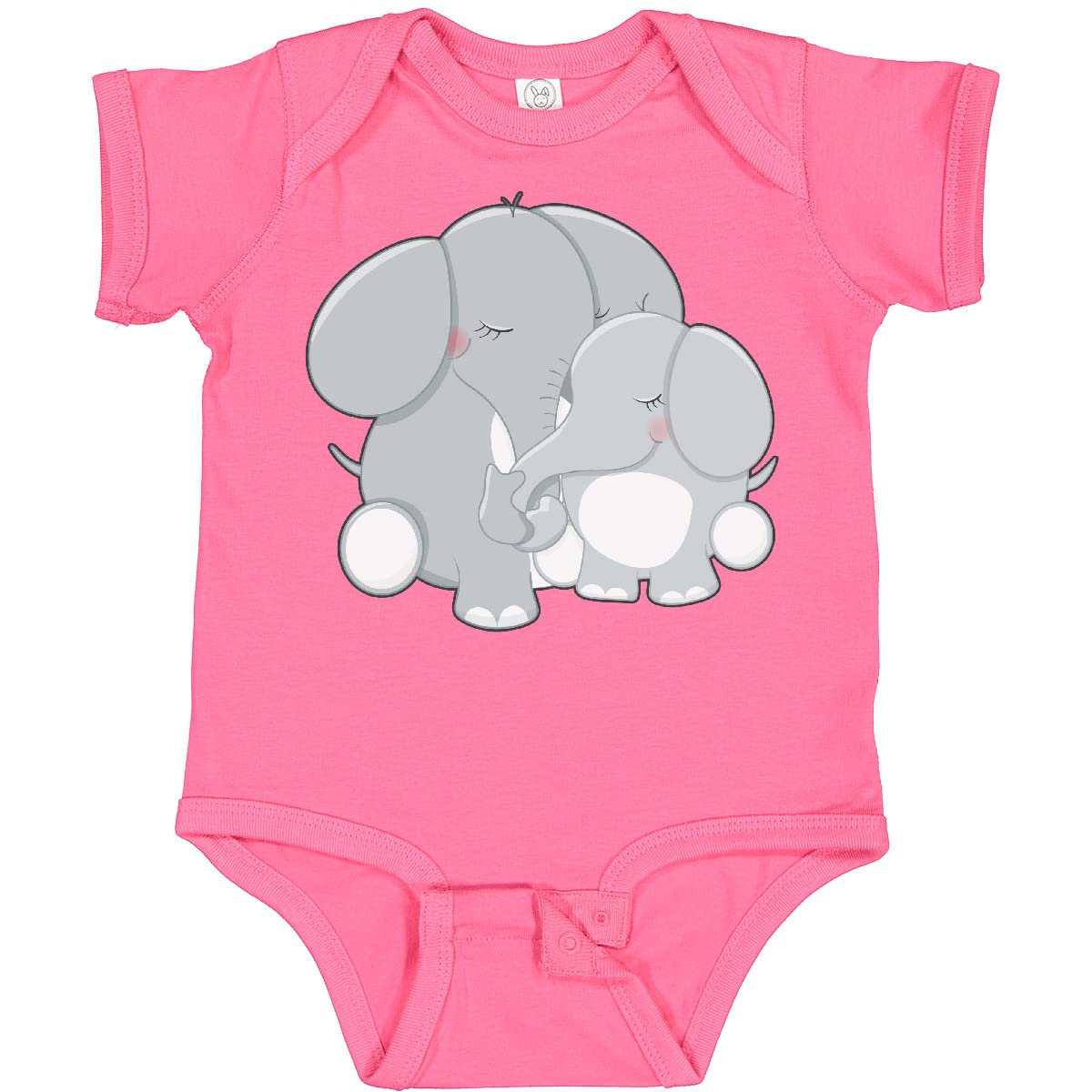 Inktastic Elephant Mom and Baby Baby Bodysuit - Cute Matching Outfits for Mother and Child - Perfect for Family Photos, Baby Showers & Special Occasions