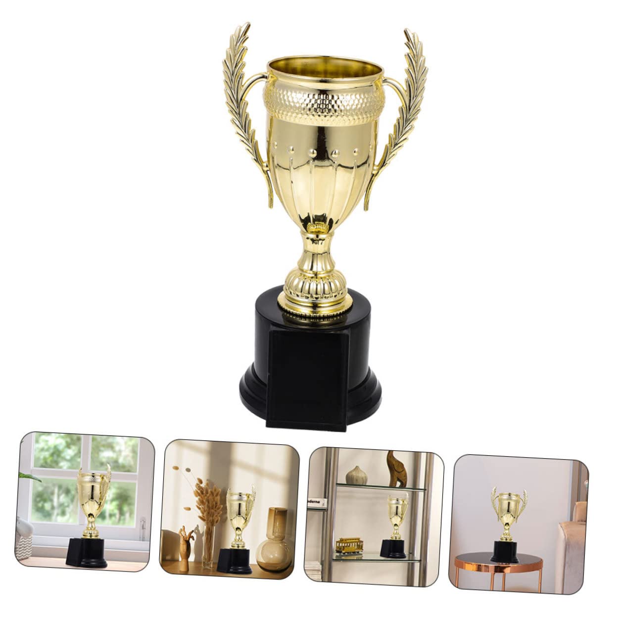 WHAMVOX 5-Piece Kids Award Trophies Set - Mini PVC Medals for Competition, Games & Educational Activities - Perfect for Sports Awards, School Achievements & Party Decorations