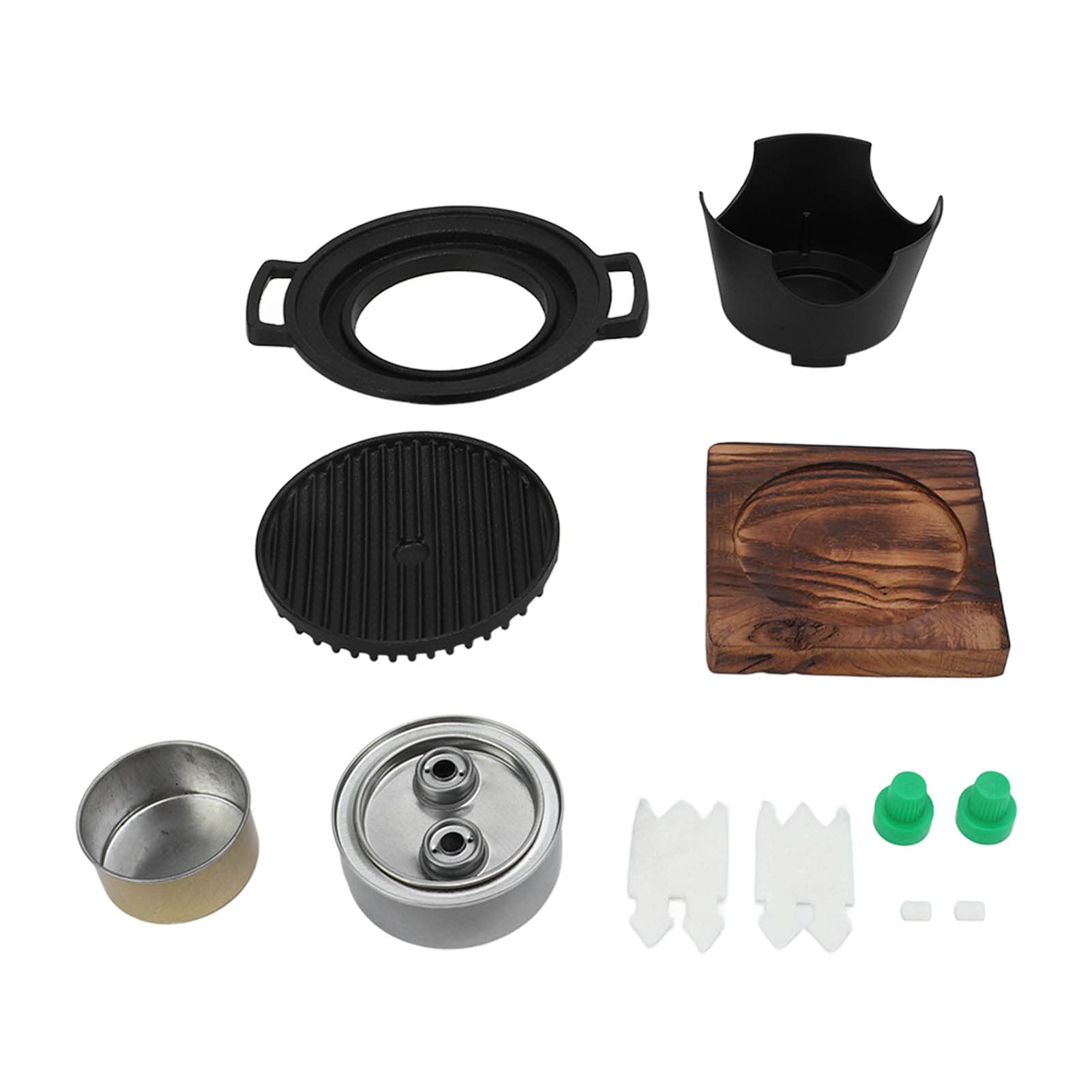 Premium Cast Iron Grill Pan - Korean BBQ Grill for One, Mini Japanese Barbecue Pan for Home Use | Perfect for Indoor/Outdoor Cooking, Camping & Small Space Dining