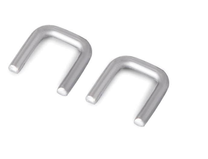 U-Shape Magnesium Aluminum Alloy Clips - 20,000pcs (5 Boxes) for Manual Bag Sealer & Plastic Bag Neck Stapler Machines | Durable Bag Tying Supplies for Packaging, Food Storage & Retail Use