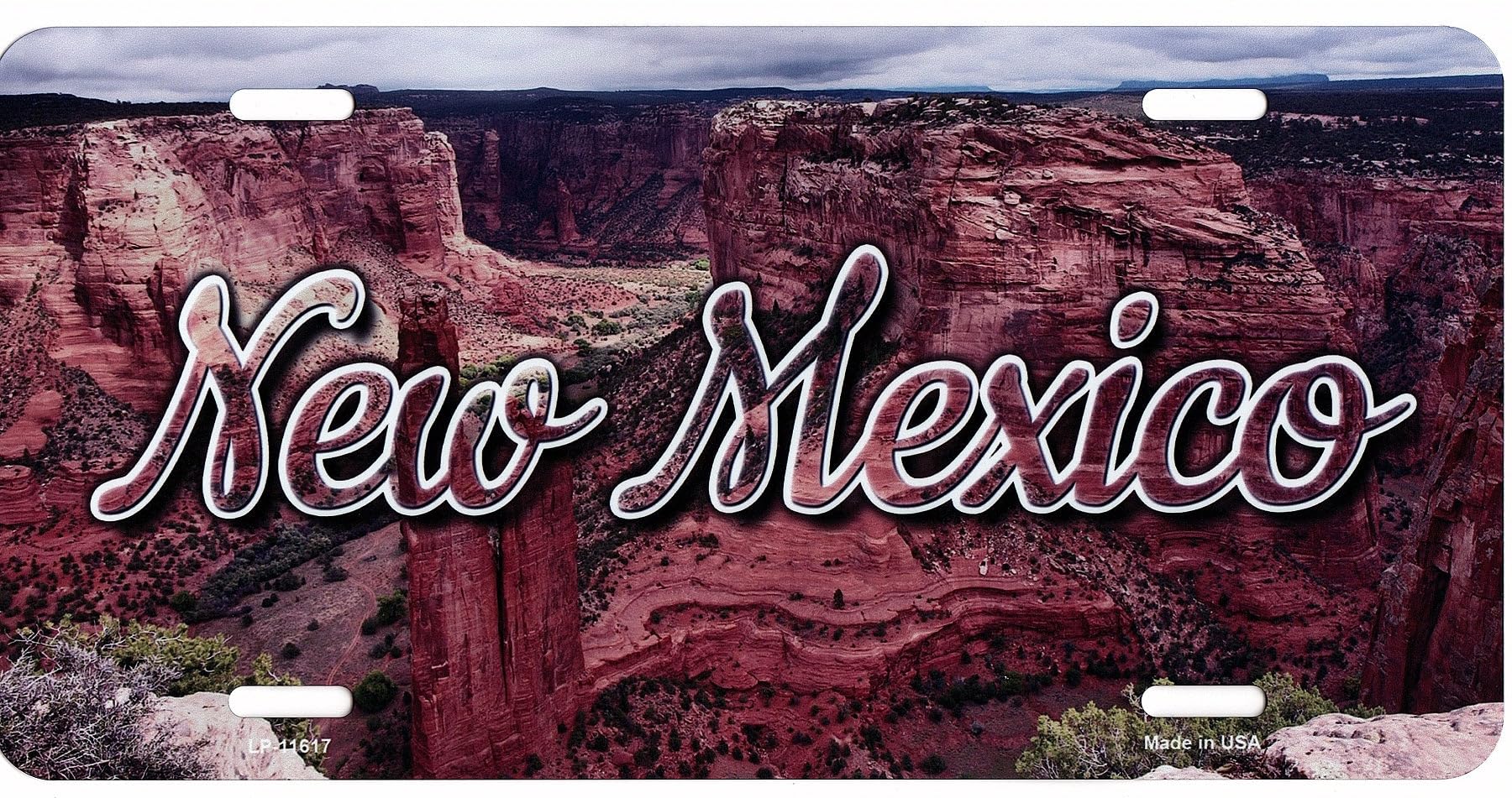 SMART BLONDE New Mexico Scenic Metal License Plate - Unique Car Accessory for Road Trips & State Pride Decoration