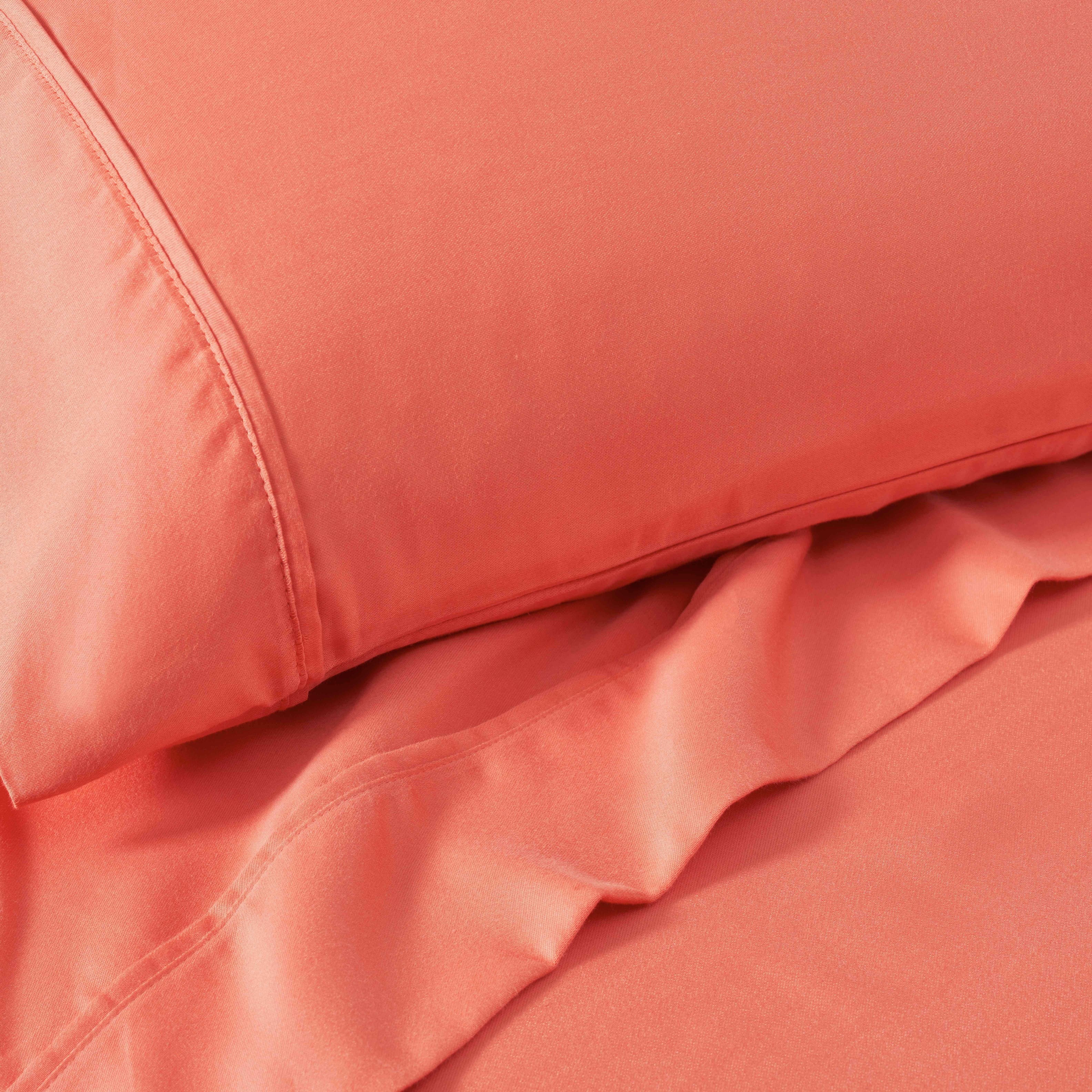 1200 Thread Count Cotton Rich Solid Deep Pocket Bed Sheet Set - Queen Size, Ultra Soft & Breathable - Perfect for Luxury Hotels, Guest Rooms & Master Bedrooms