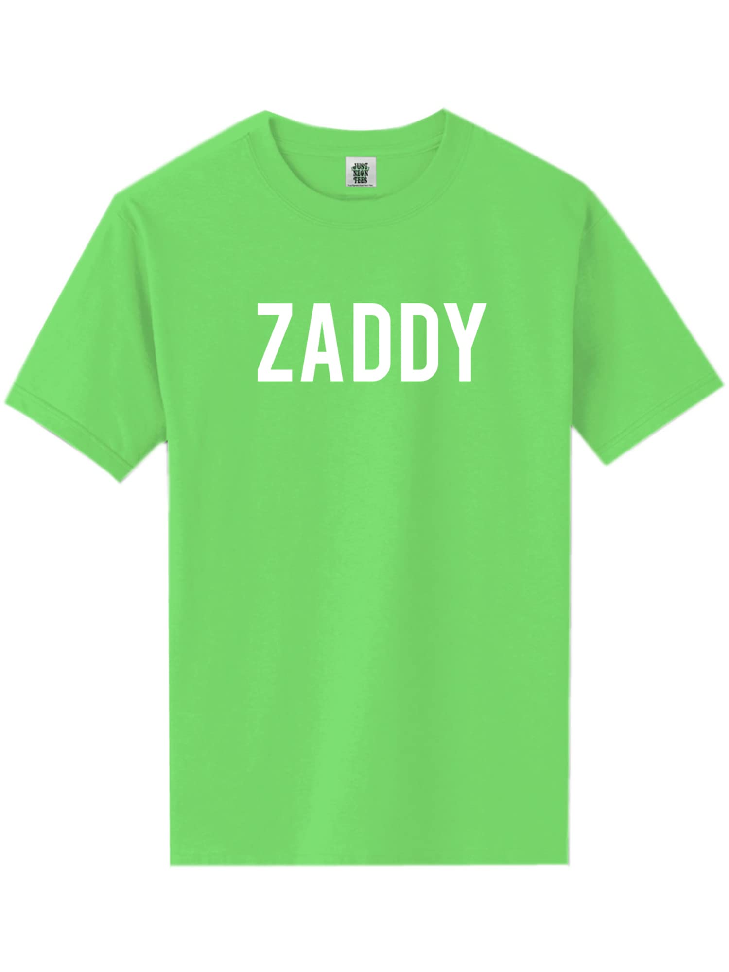 Zerogravitee ZADDY Short Sleeve Neon T-Shirt for Men - Bright Color Graphic Tee for Streetwear, Concerts & Summer Outfits