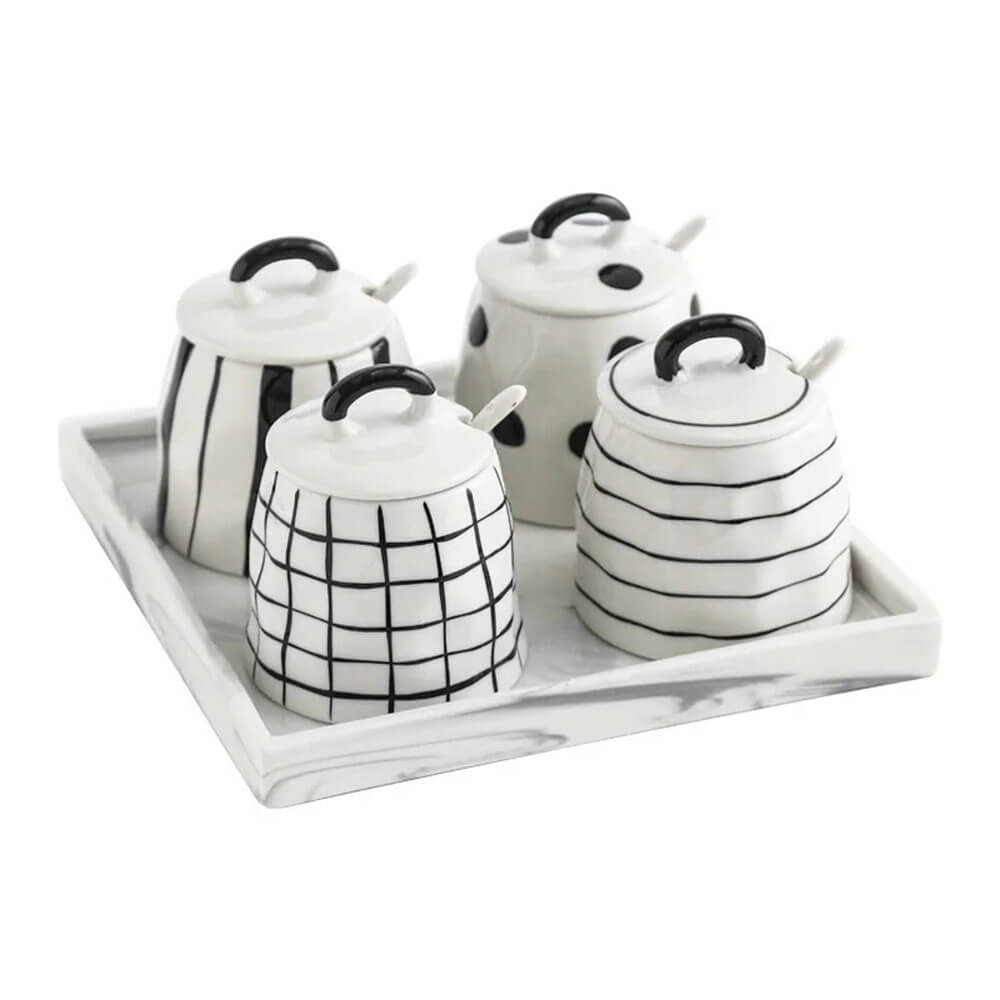 Premium Bordeaux Condiment Containers Set of 3 - Elegant Glass Serving Bowls for Sauces, Dips & Spices - Perfect for Dining, Entertaining & Kitchen Organization