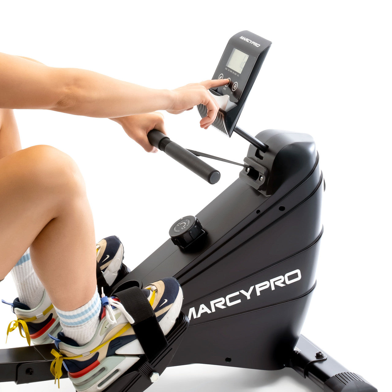 Marcy XJ 6860RW Magnetic Resistance Rowing Machine for Home Workouts - Compact Foldable Design for Small Spaces | Perfect for Cardio Training & Full-Body Exercise