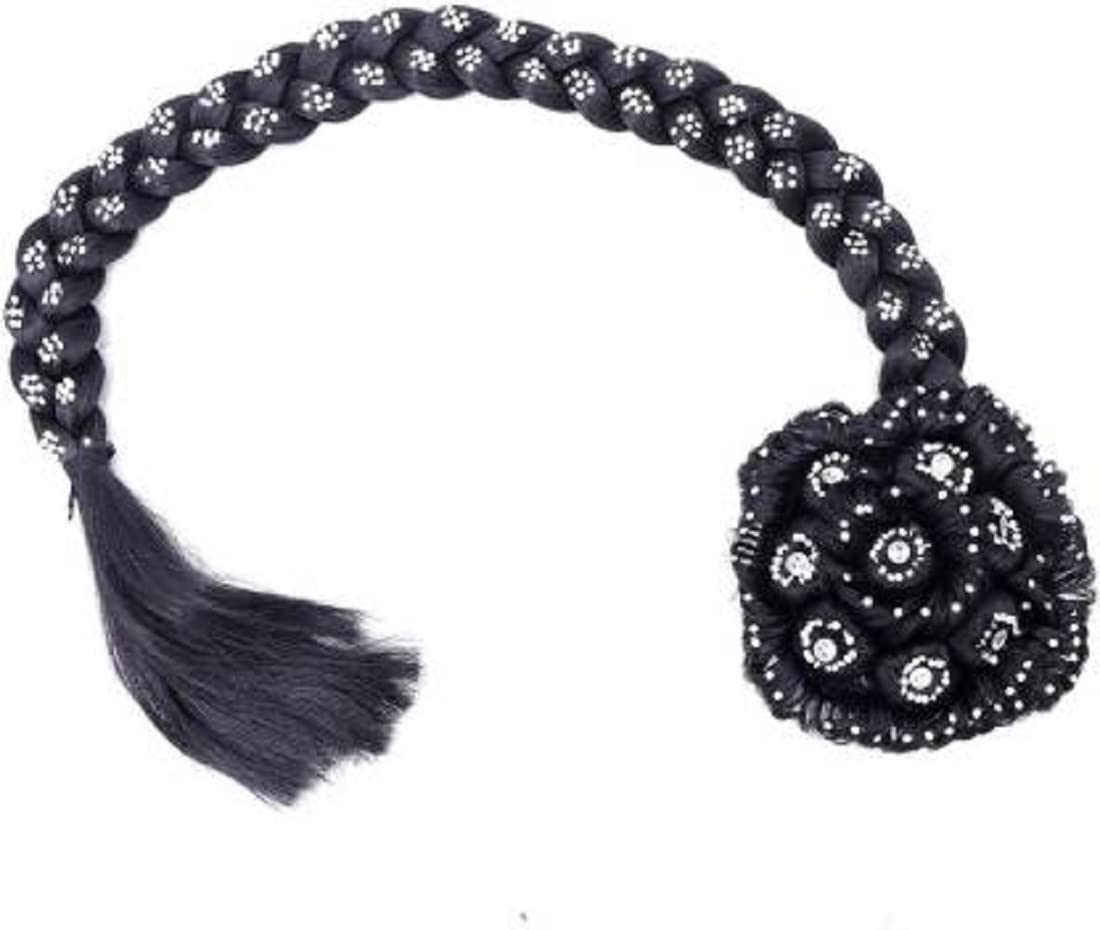 Stylish Stone Hair Clip for Women - Elegant Beaded Juda Choti for Bridal, Party & Everyday Wear