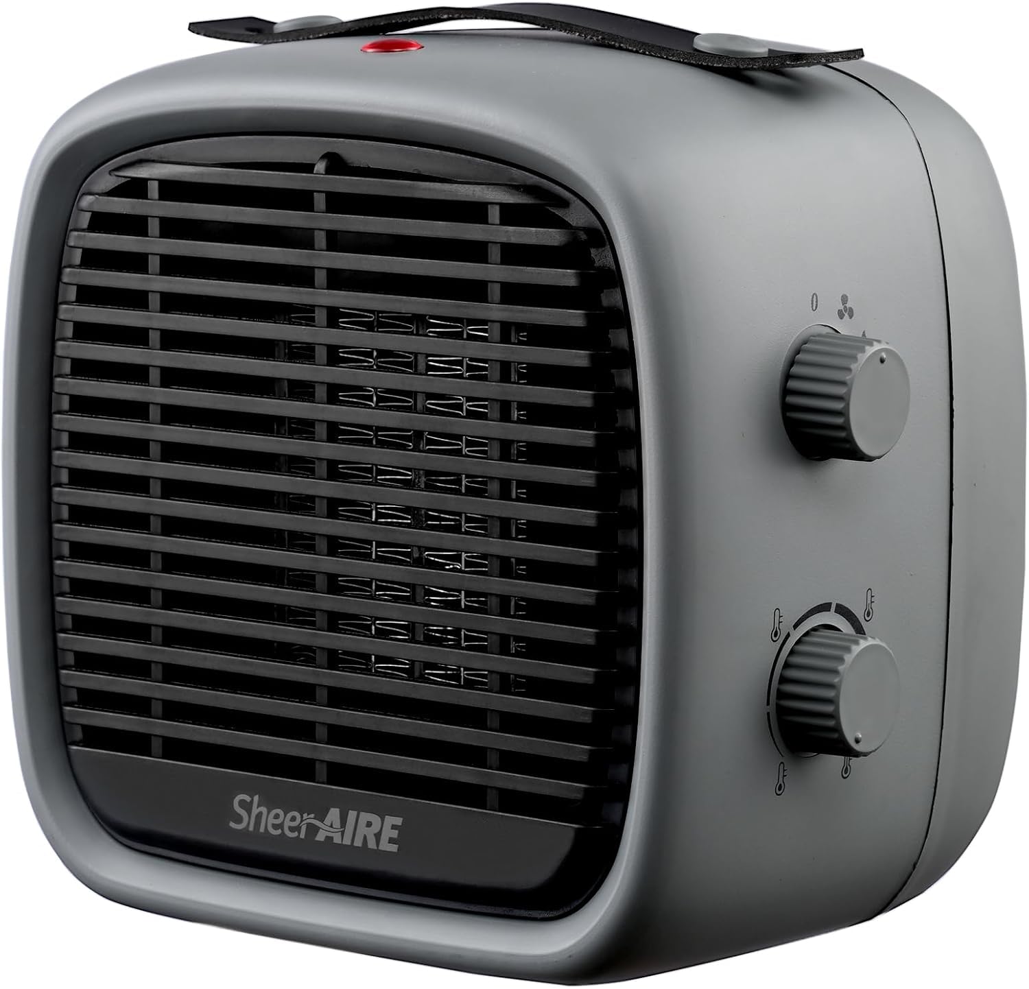 700W/1200W Ceramic Space Heater with Overheat & Tilt Protection - Quiet Portable Electric Heater Fan for Home, Office & Indoor Use - Energy Efficient Personal Heating (Upscale Grey) - Perfect for Bedrooms, Living Rooms & Workspaces