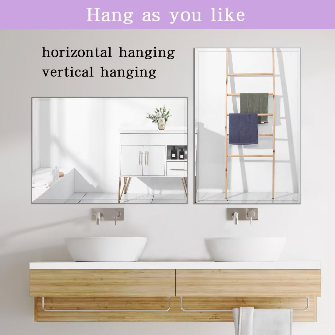 DOIMUSIM Frameless Bathroom Mirror 12