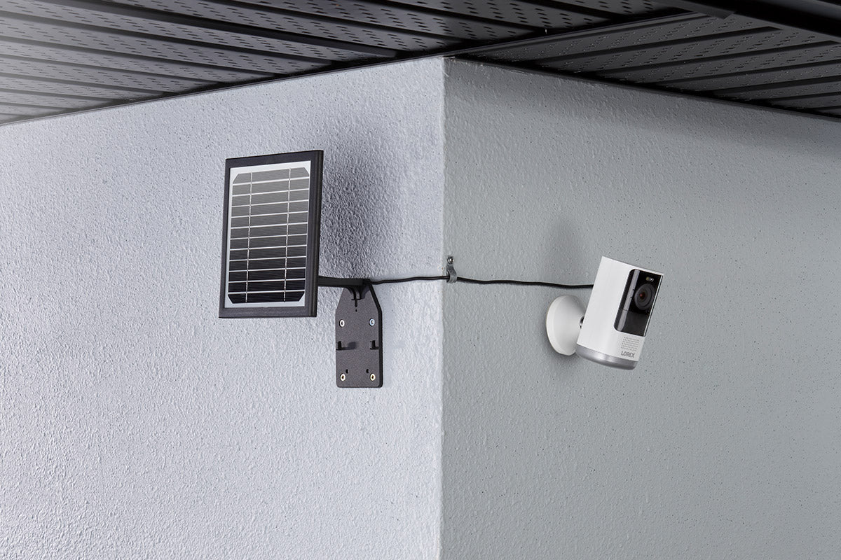 Lorex 2K HD Solar-Powered Spotlight Security Camera - Wireless Indoor/Outdoor Battery Camera with Night Vision & Motion Detection - Perfect for Home, Business & Property Surveillance