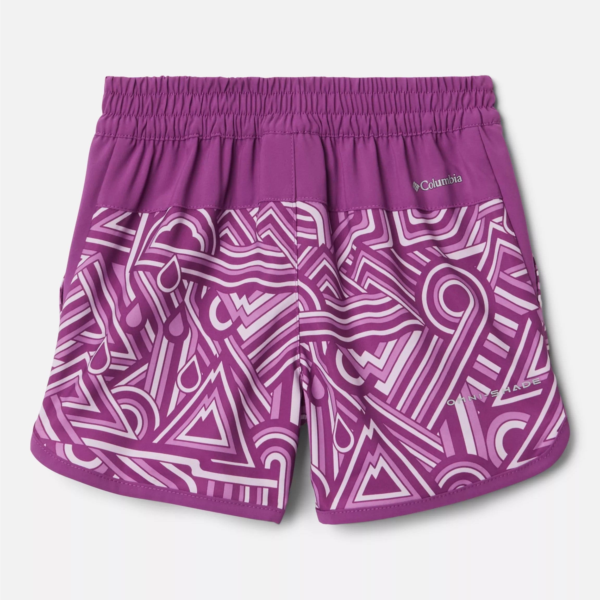 Columbia Berry Jam Geo Elements Sandy Shores Toddler Board Shorts - Quick-Dry Swim Trunks for Boys & Girls, UPF 50+ Sun Protection Beachwear - Perfect for Pool, Beach & Summer Water Activities